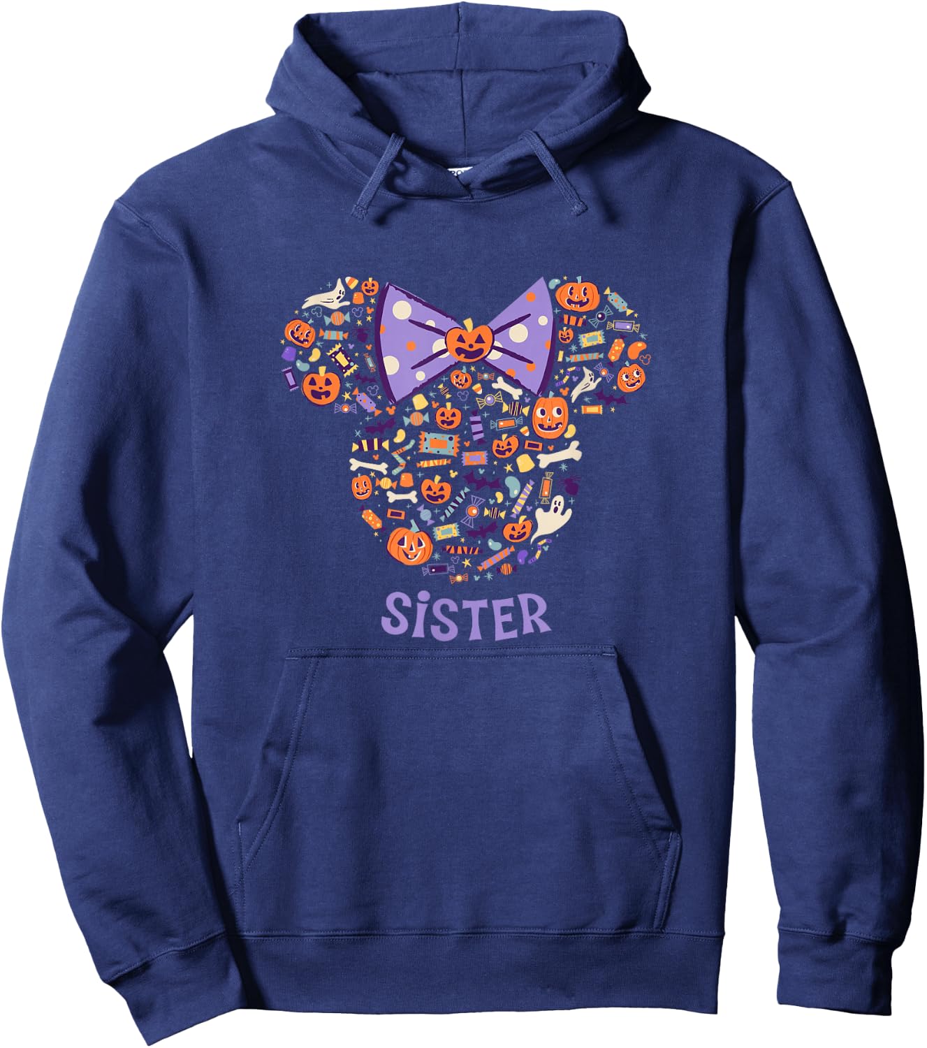 Disney Minnie Mouse Icon Halloween Sister Hoodie - Hoodie | Navy