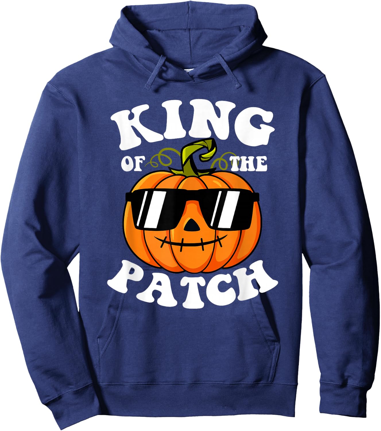 Pumpkin King Of The Patch Shirt Funny Halloween Family Hoodie - Hoodie | Navy