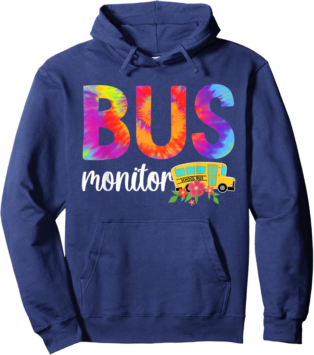 Bus Monitor Appreciation School Bus Monitor Hoodie - Hoodie | Navy