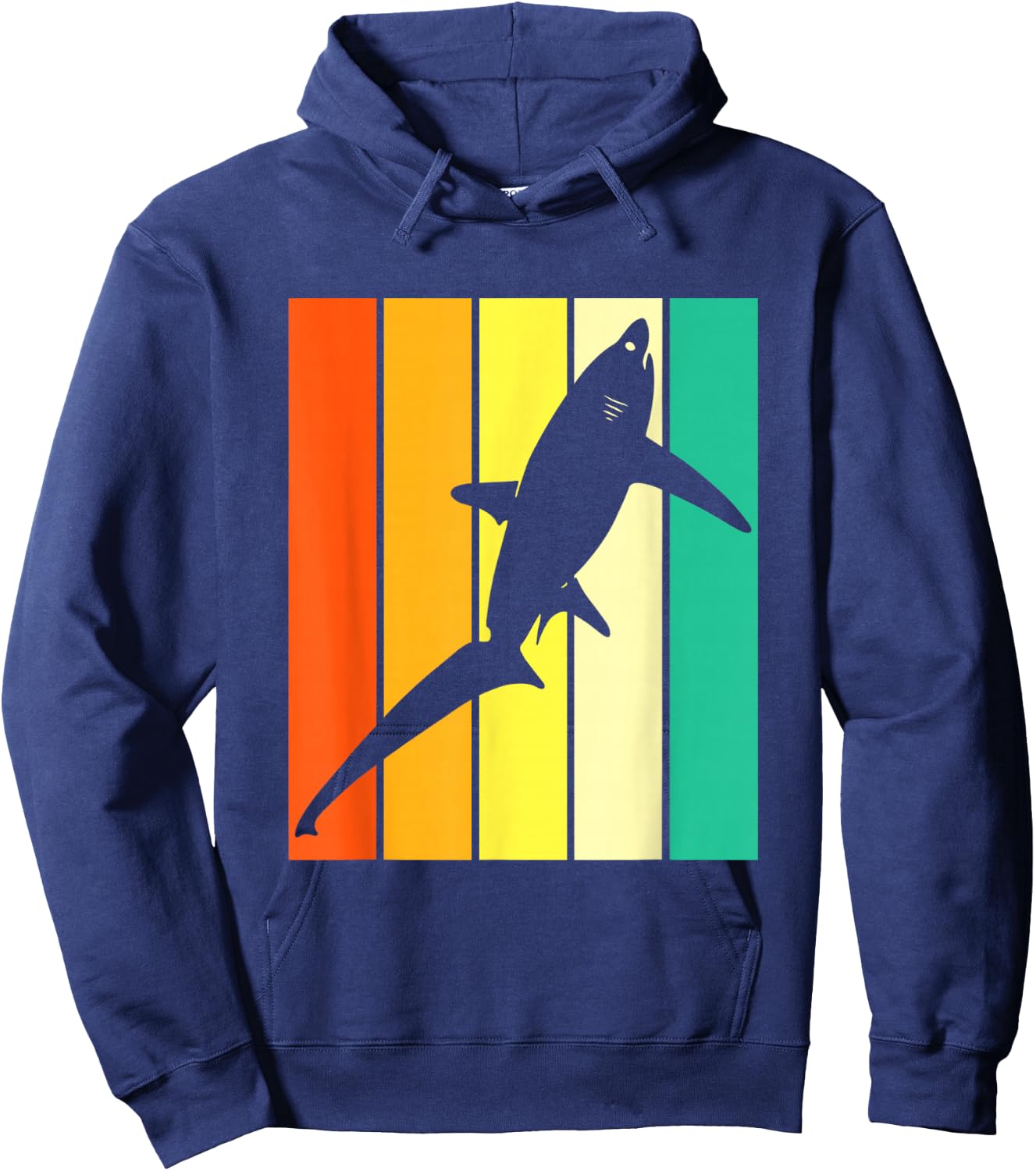Vintage Thresher Shark Hoodie - Hoodie | Navy