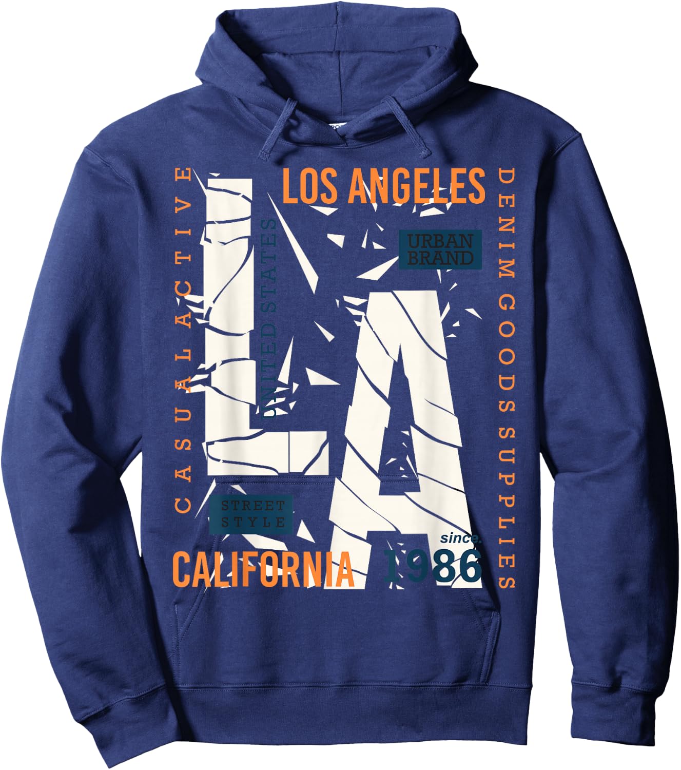 Los Angeles LA California Hoodie - Hoodie | Navy