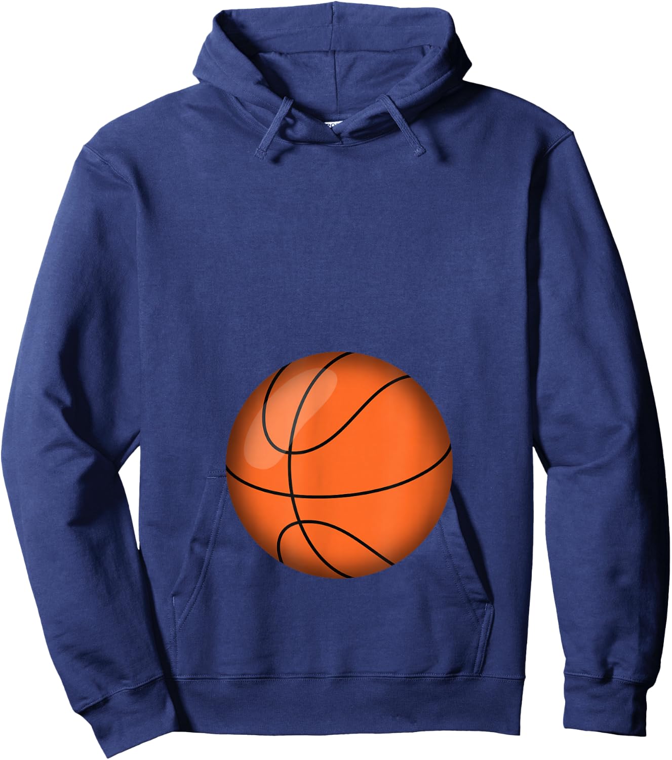 Funny Basketball Player Baby Belly Mum Hoodie - Hoodie | Navy