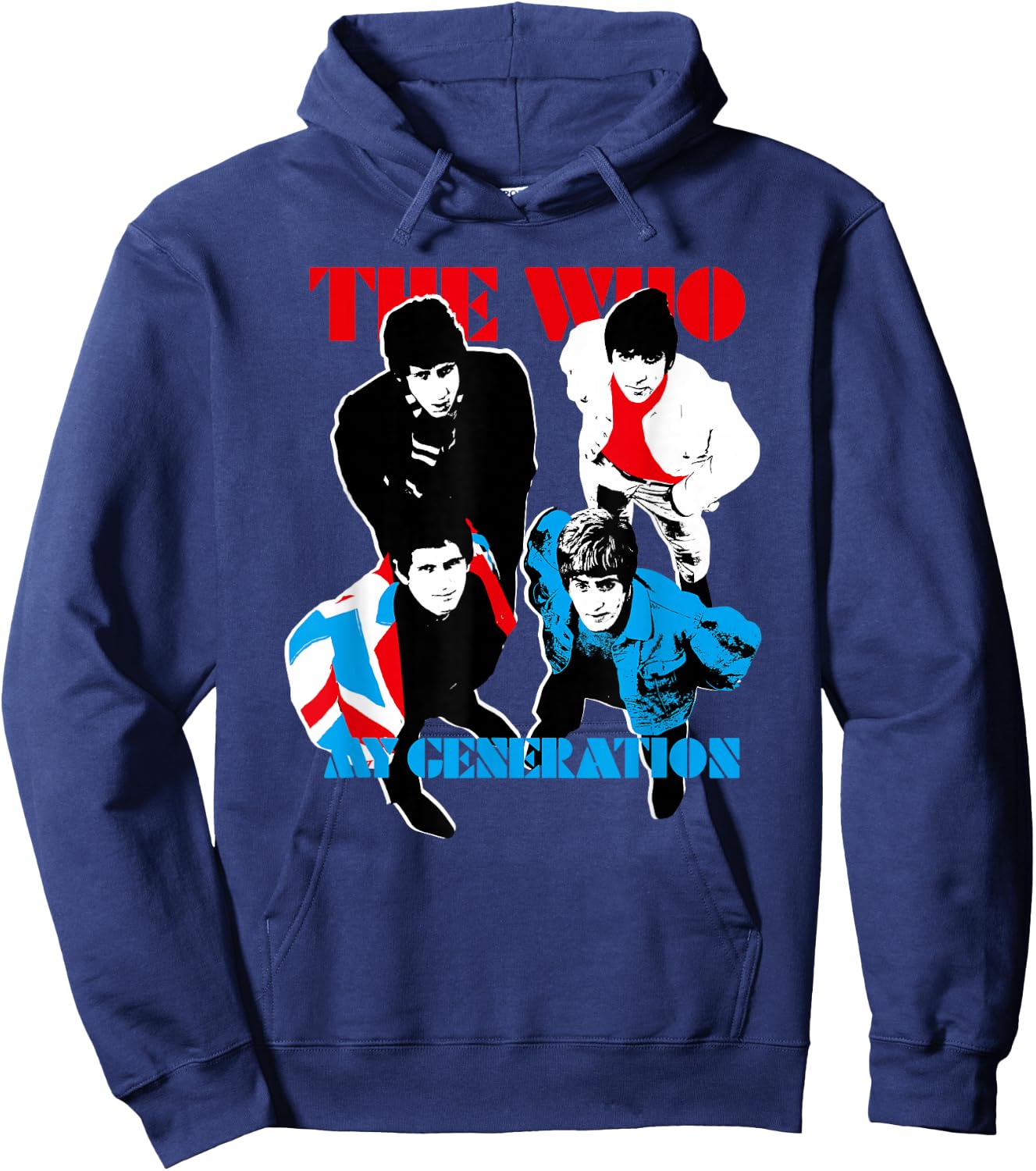 The Who Official My Generation - Black, -Adult, Short Sleeve, Classic Fit, Small Hoodie - Hoodie | Navy