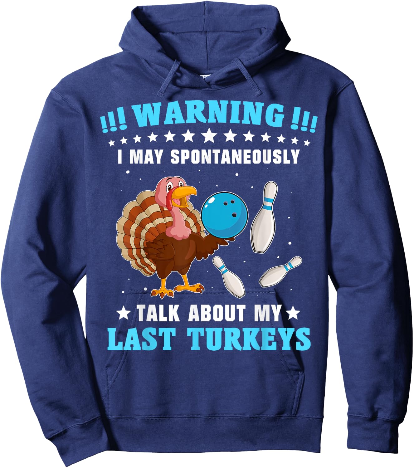 Bowling Player Men Strike Spare Bowler Hoodie - Hoodie | Navy