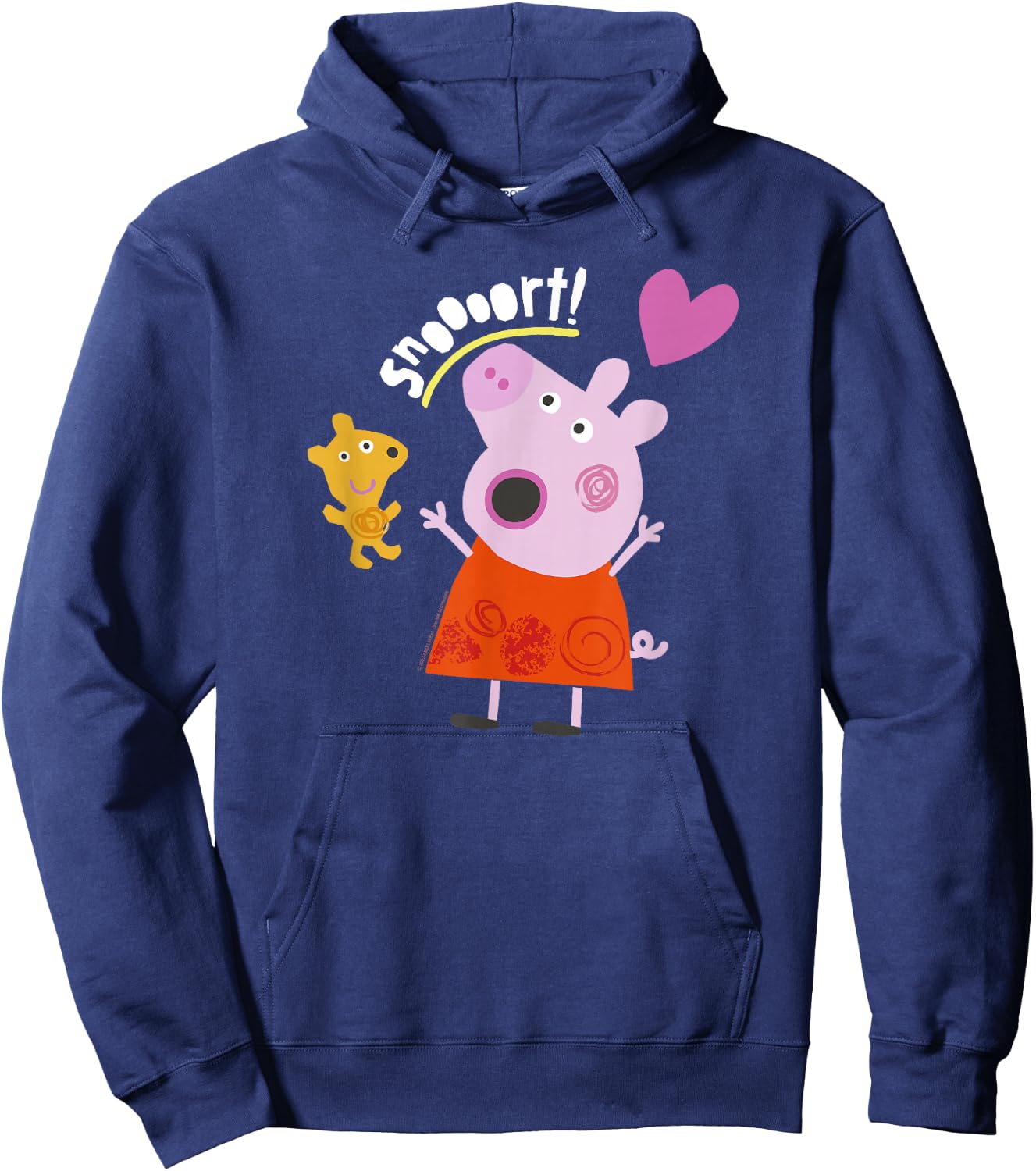 Peppa Pig Snoooort! Peppa & Teddy Having Fun Hoodie - Hoodie | Navy