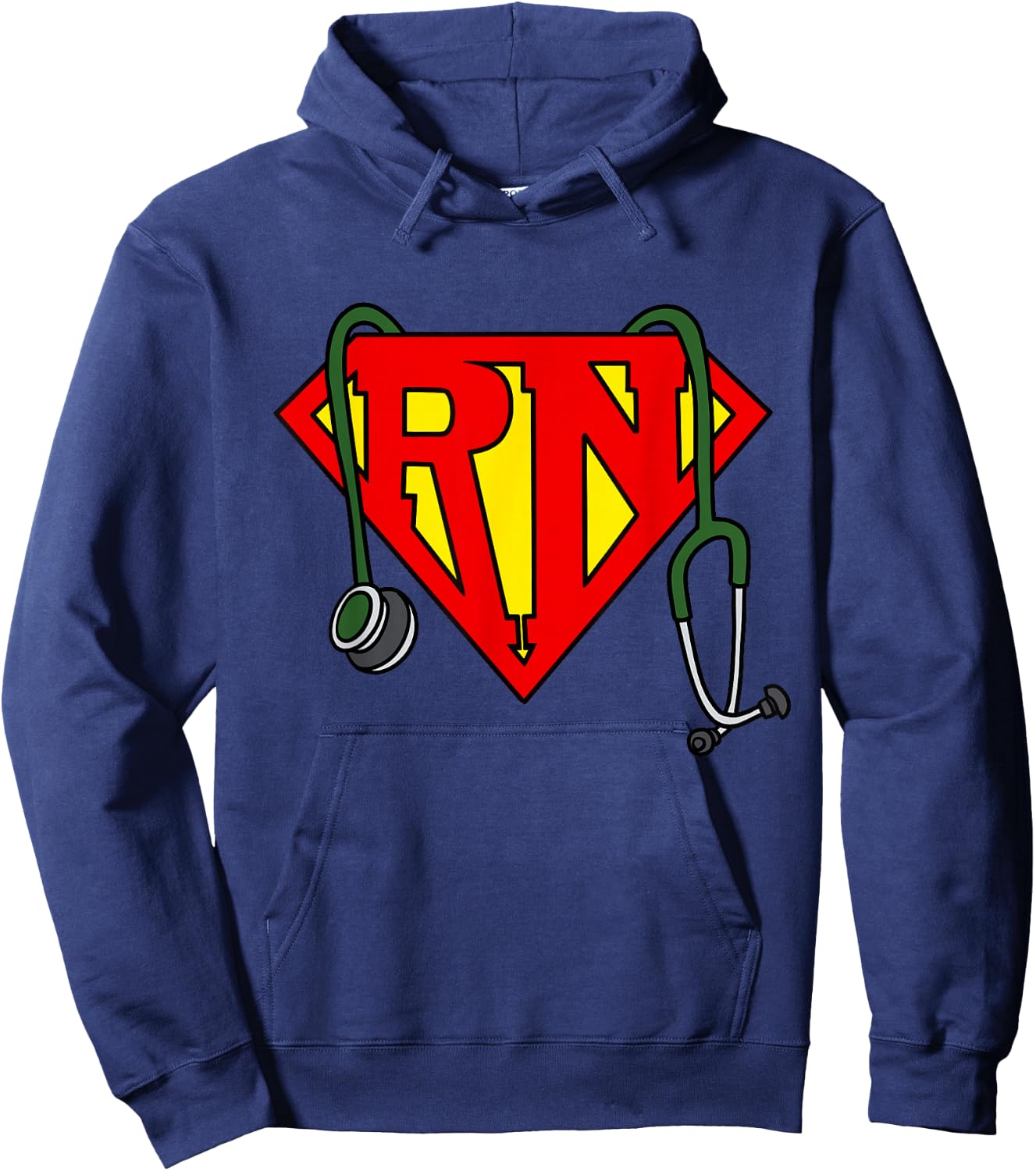 Super nurse Funny Superhero Nurse Hoodie - Hoodie | Navy