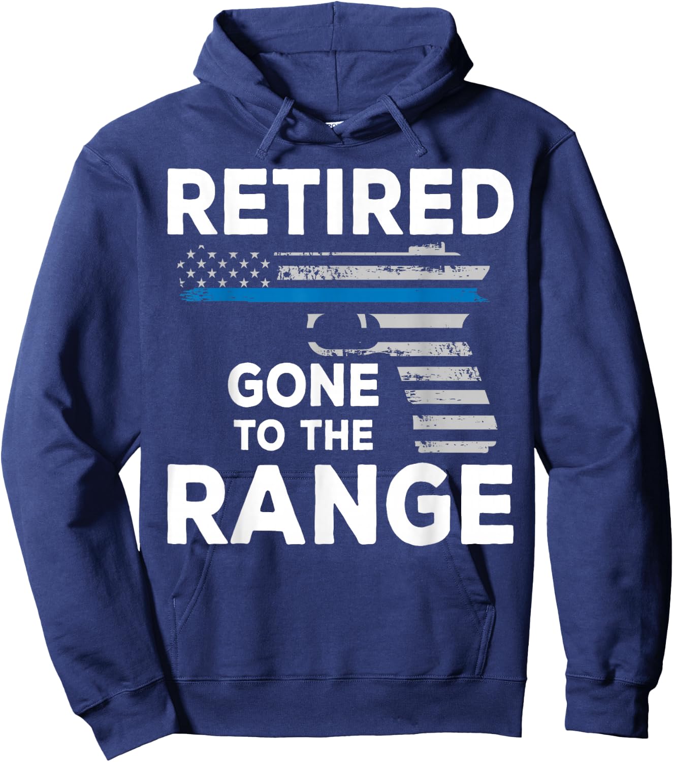 Police Officer Retirement Gun Enthusiast Shooting Range Hoodie - Hoodie | Navy