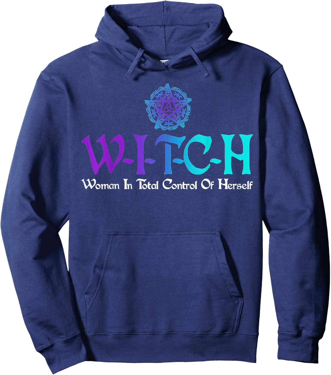 Witch - Woman In Total Control Of Herself Hoodie - Hoodie | Navy