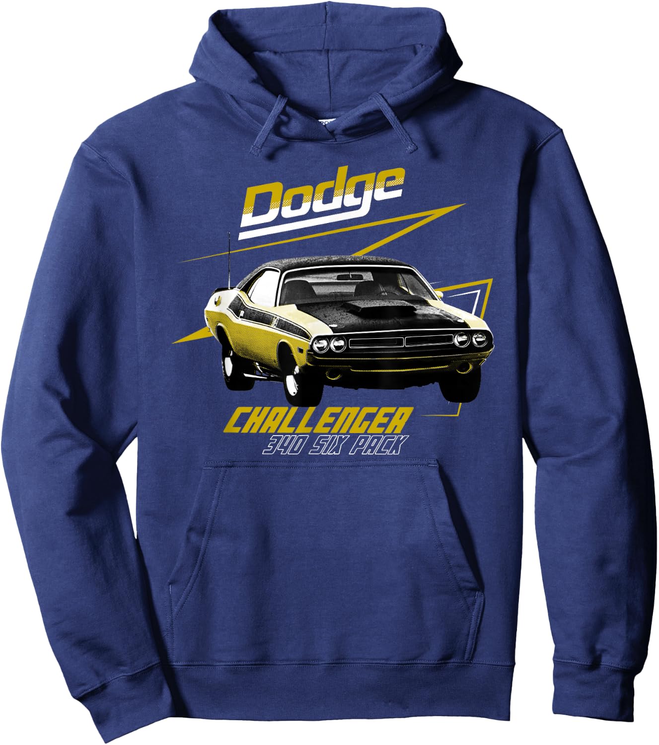 Dodge Challenger 340 Six Pack Hoodie - Hoodie | Navy