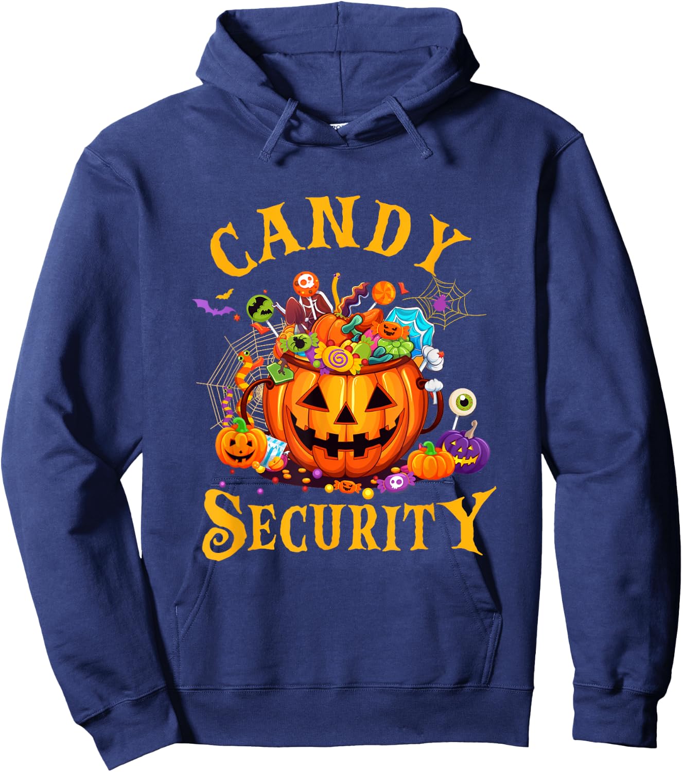 Funny Candy Security Halloween Costume Party Hoodie - Hoodie | Navy