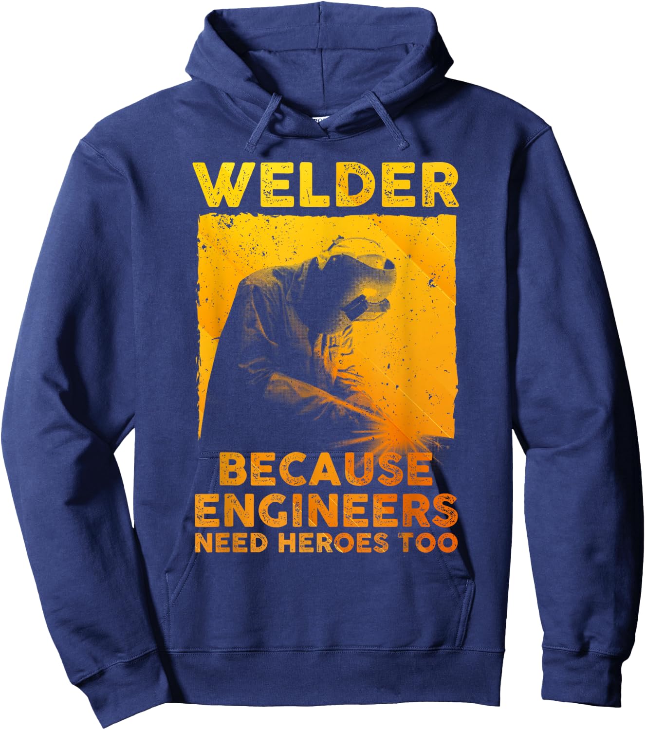 Best Welding Art Men Dad MIG/TIG Welder Lover Metal Workers Hoodie - Hoodie | Navy