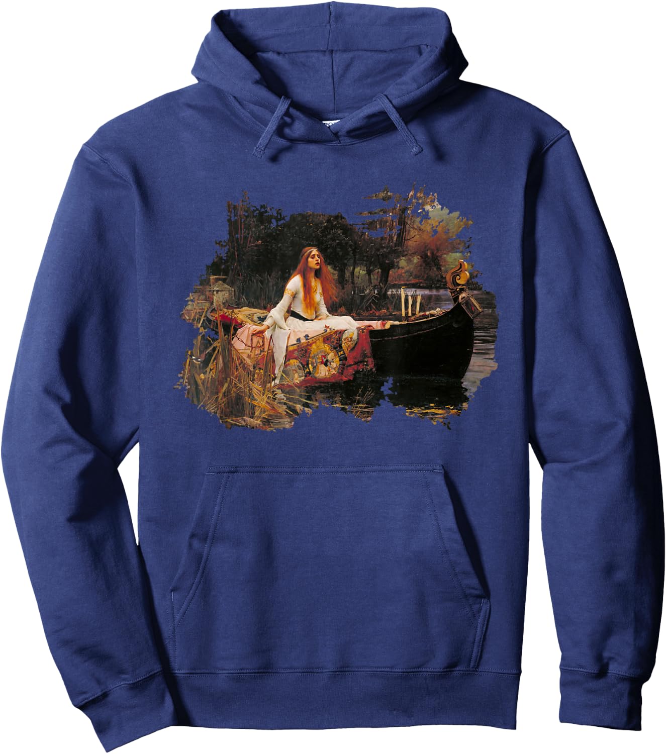 The Lady of Shalott Grunge Hoodie - Hoodie | Navy