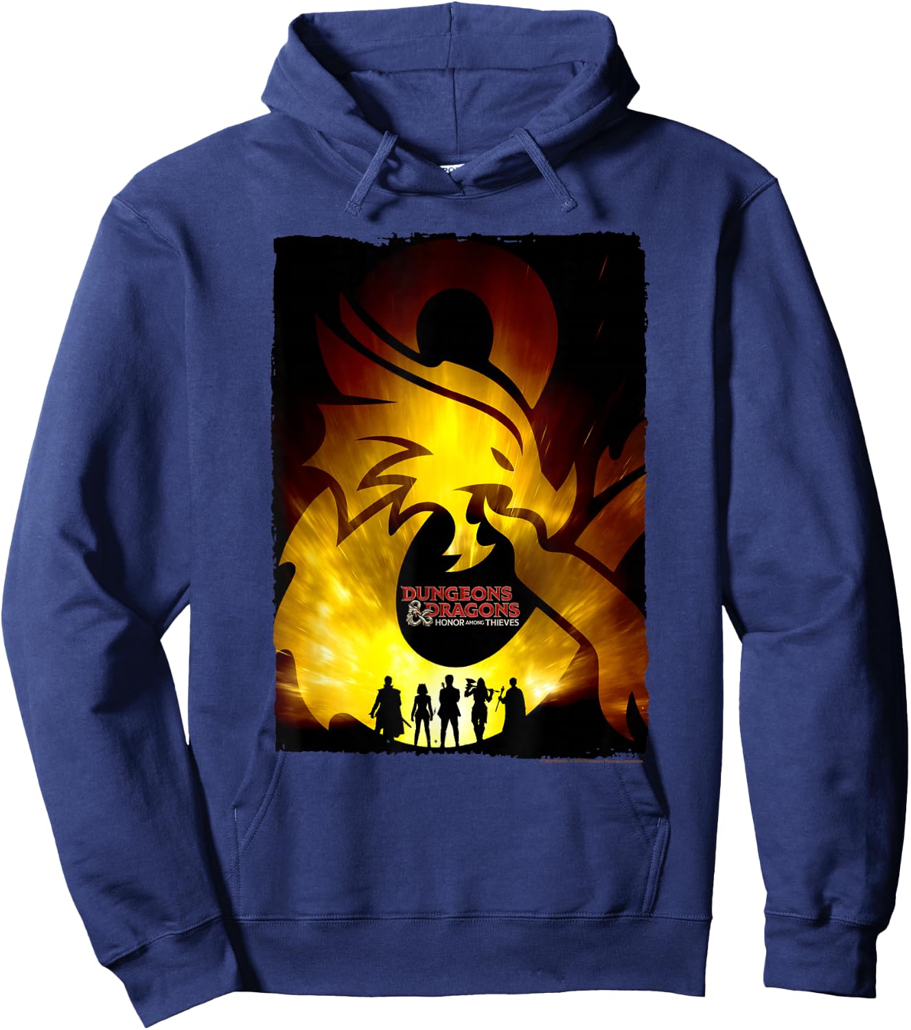 Dungeons & Dragons: Honor Among Thieves Party Silhouette Hoodie - Hoodie | Navy
