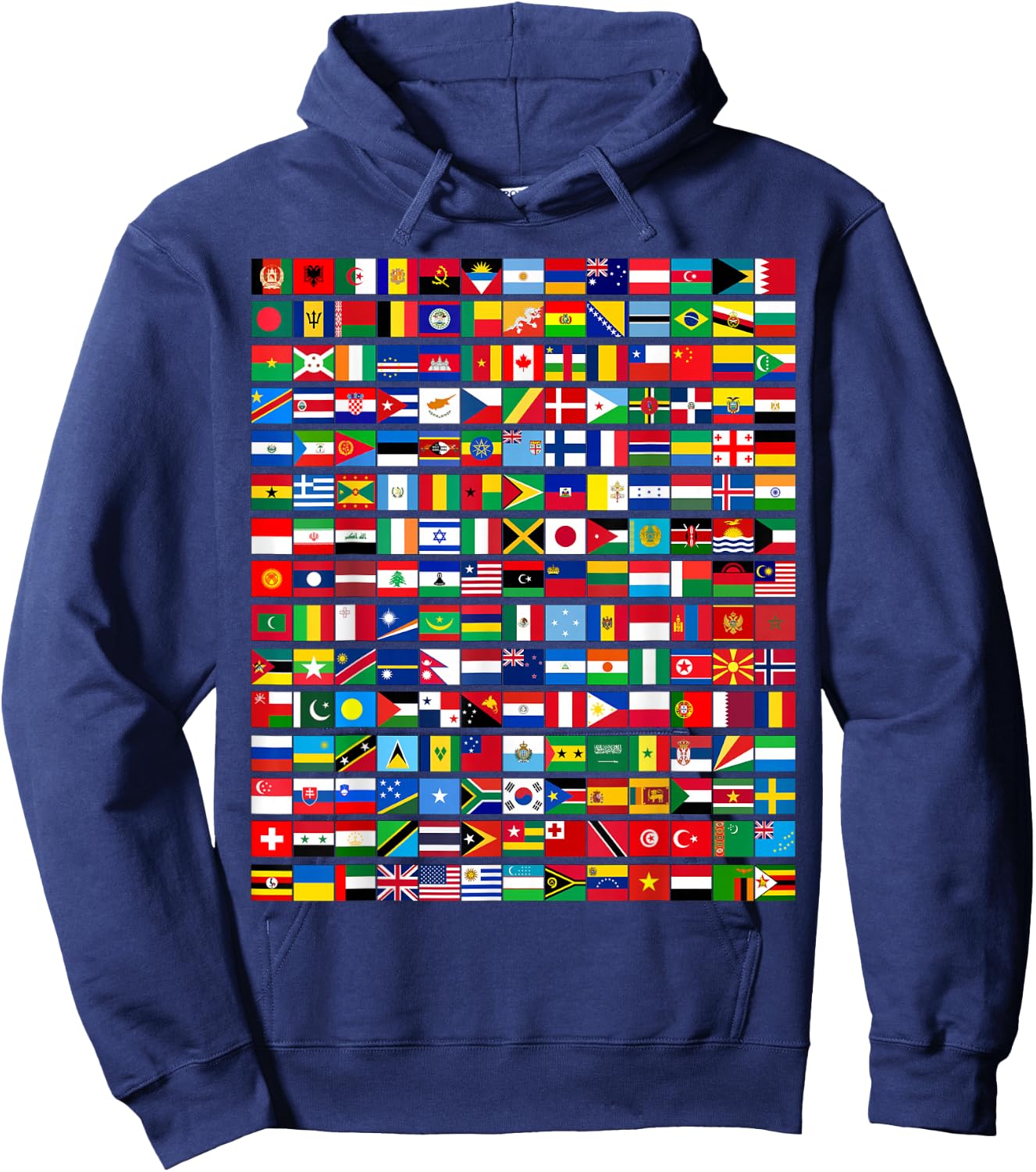 195 Flags Of All Countries in The World International Event Hoodie - Hoodie | Navy