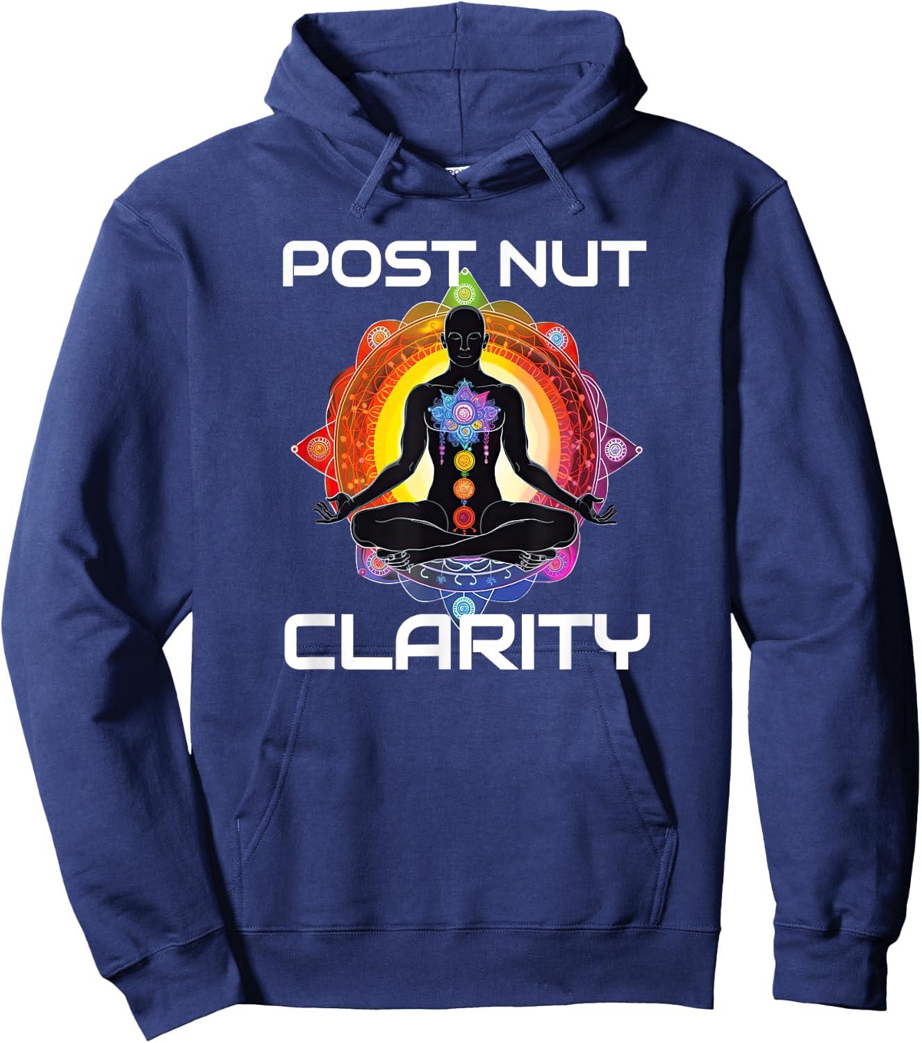Funny Post Nut Clarity Meme Sarcastic Adult Humor Hoodie - Hoodie | Navy