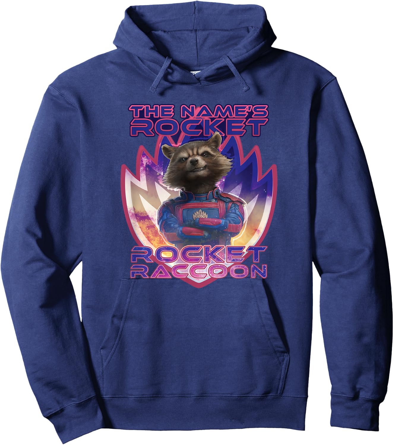 Marvel Guardians of The Galaxy 3 The Name’s Rocket Raccoon Hoodie - Hoodie | Navy