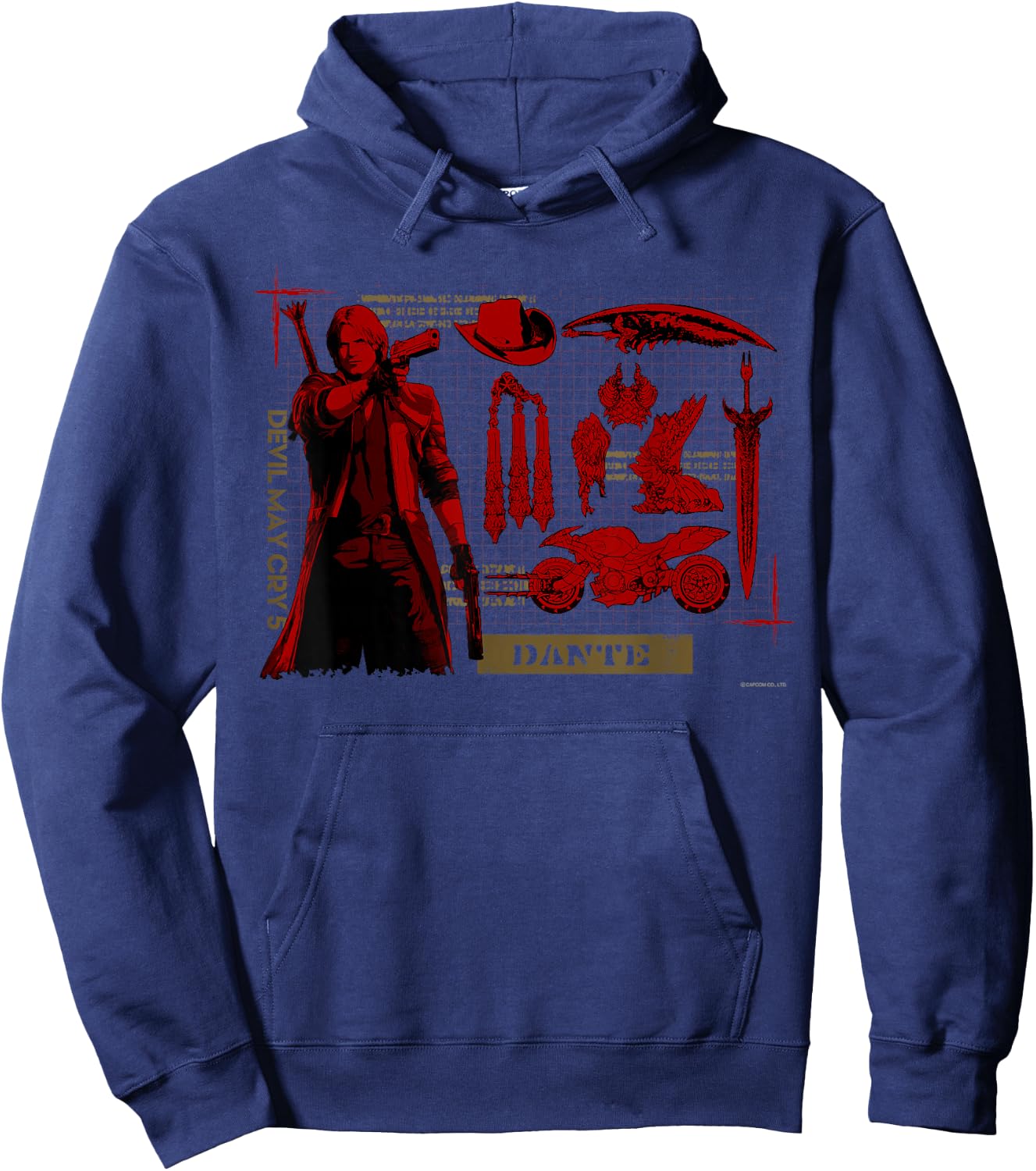 Devil May Cry 5 Dante Hoodie - Hoodie | Navy