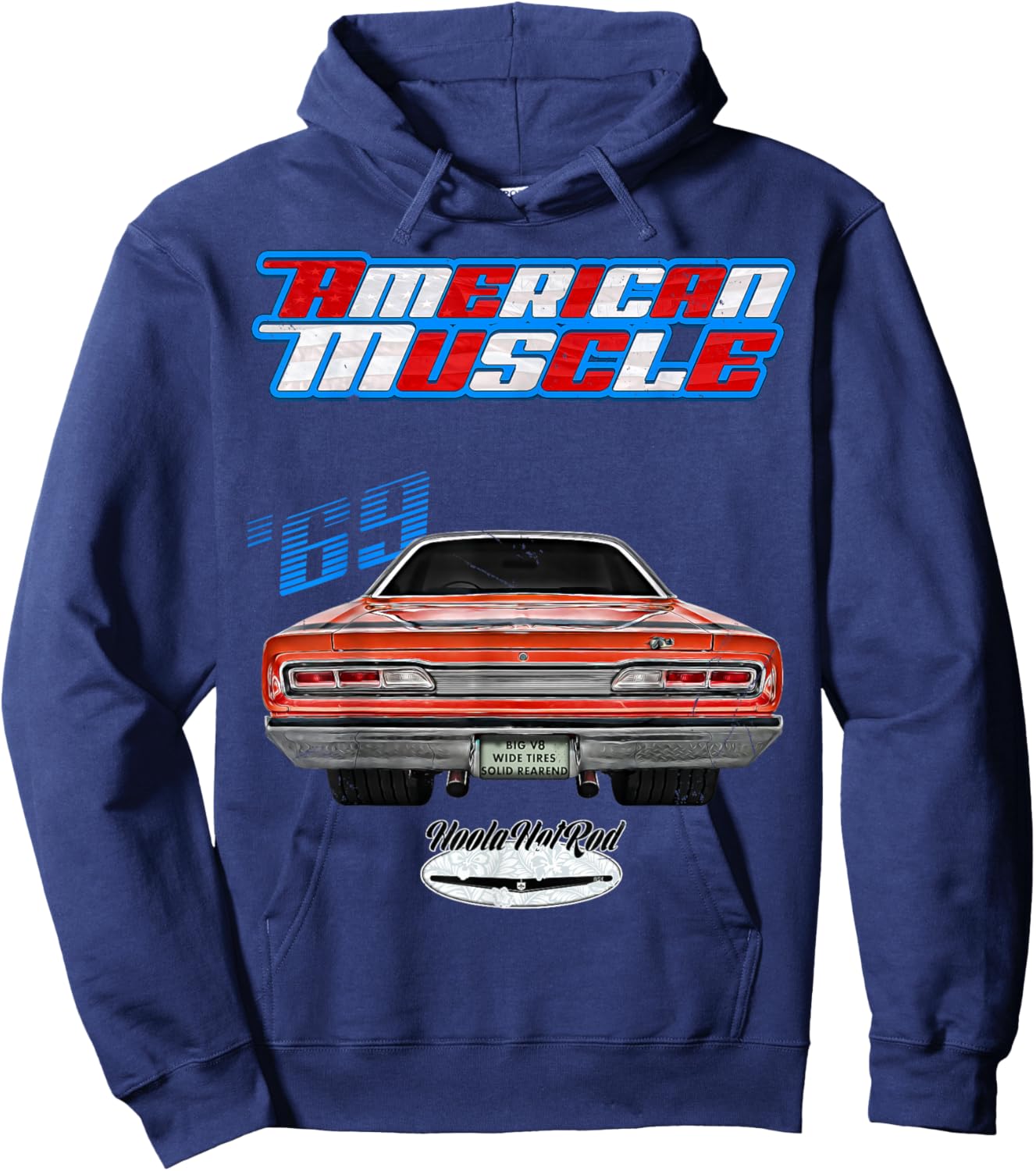 1969 Super Bee,Coronet 500,Hot Rod,Muscle Car,Magnum,Wedge Hoodie - Hoodie | Navy