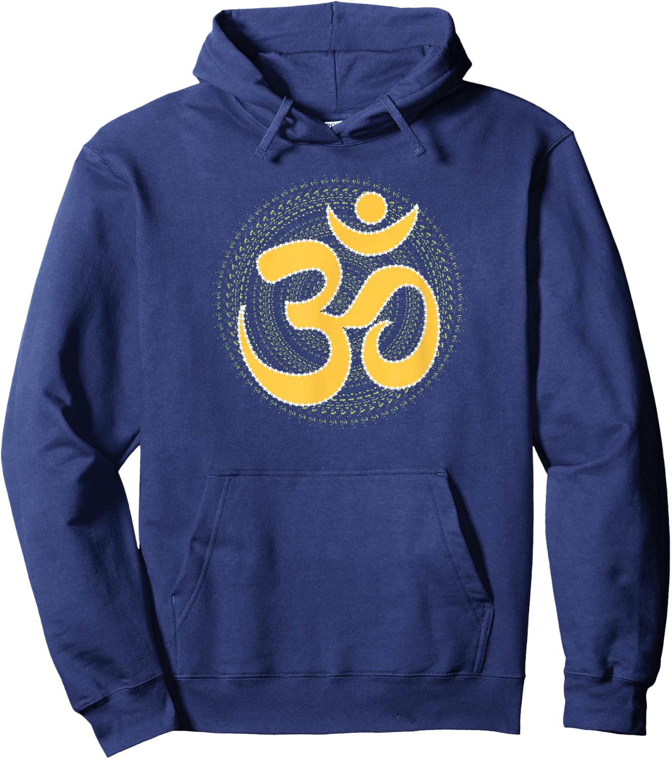 Om Meditation Ancient Symbol Spiritual Mandala Yog Aum Omkar Hoodie - Hoodie | Navy