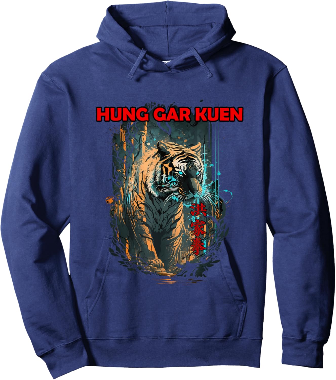 Kung Fu Tiger Hung Gar Kuen Hoodie - Hoodie | Navy