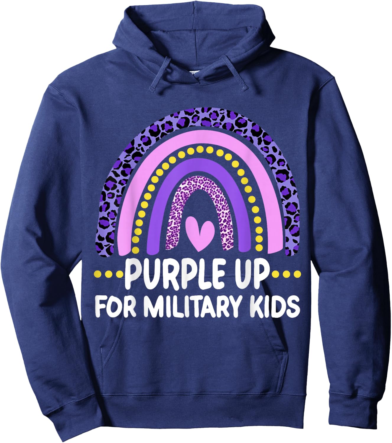 Purple Up for Military Kids Month of the Military Child Hoodie - Hoodie | Navy