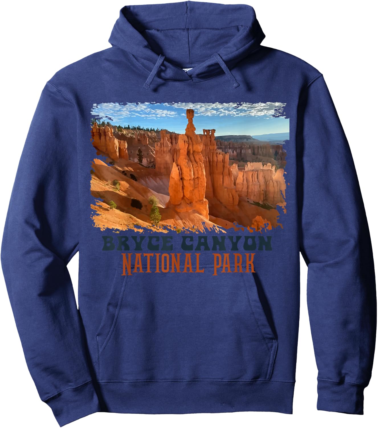 Bryce Canyon National Park Trail Explore Utah Camping Hiking Hoodie - Hoodie | Navy