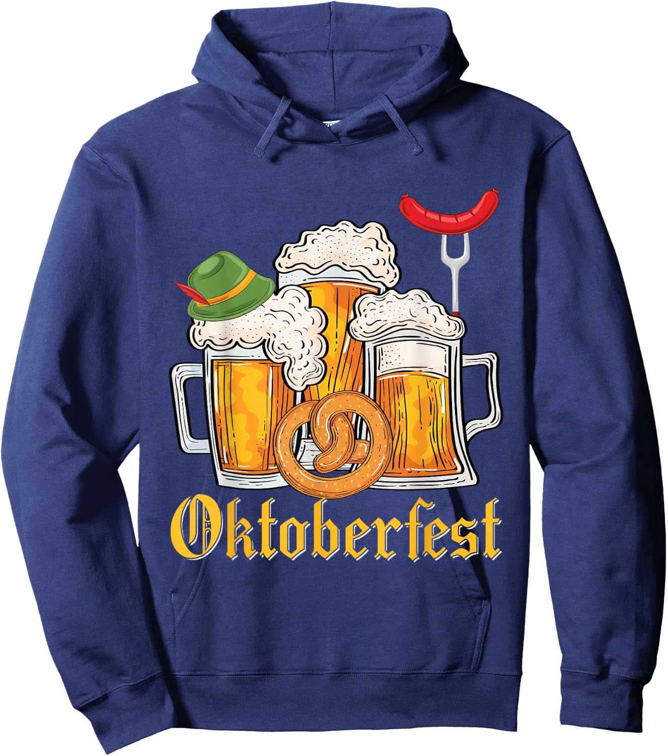 Oktoberfest 2025 Funny Oktoberfest 2025 Costume Men Women Hoodie - Hoodie | Navy