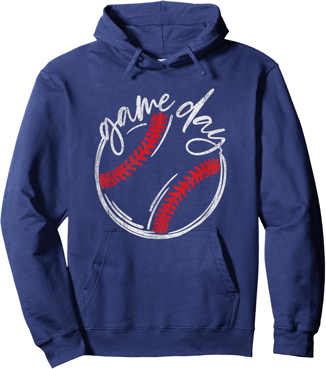 Game Day Baseball Funny Baseball Lovers Softball Life Mom Hoodie - Hoodie | Navy