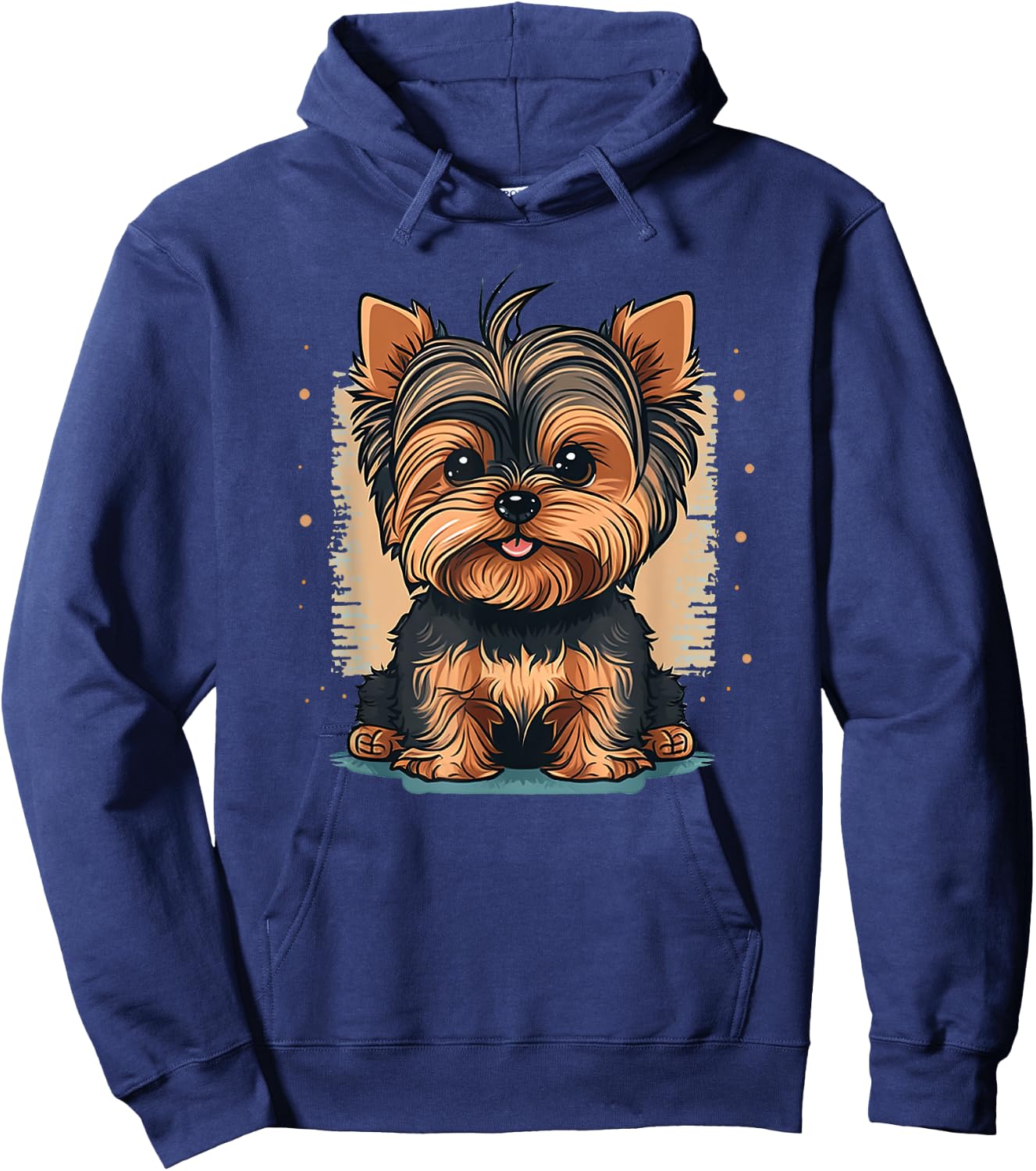 Funny Yorkshire Terrier Cute Puppy Hoodie - Hoodie | Navy