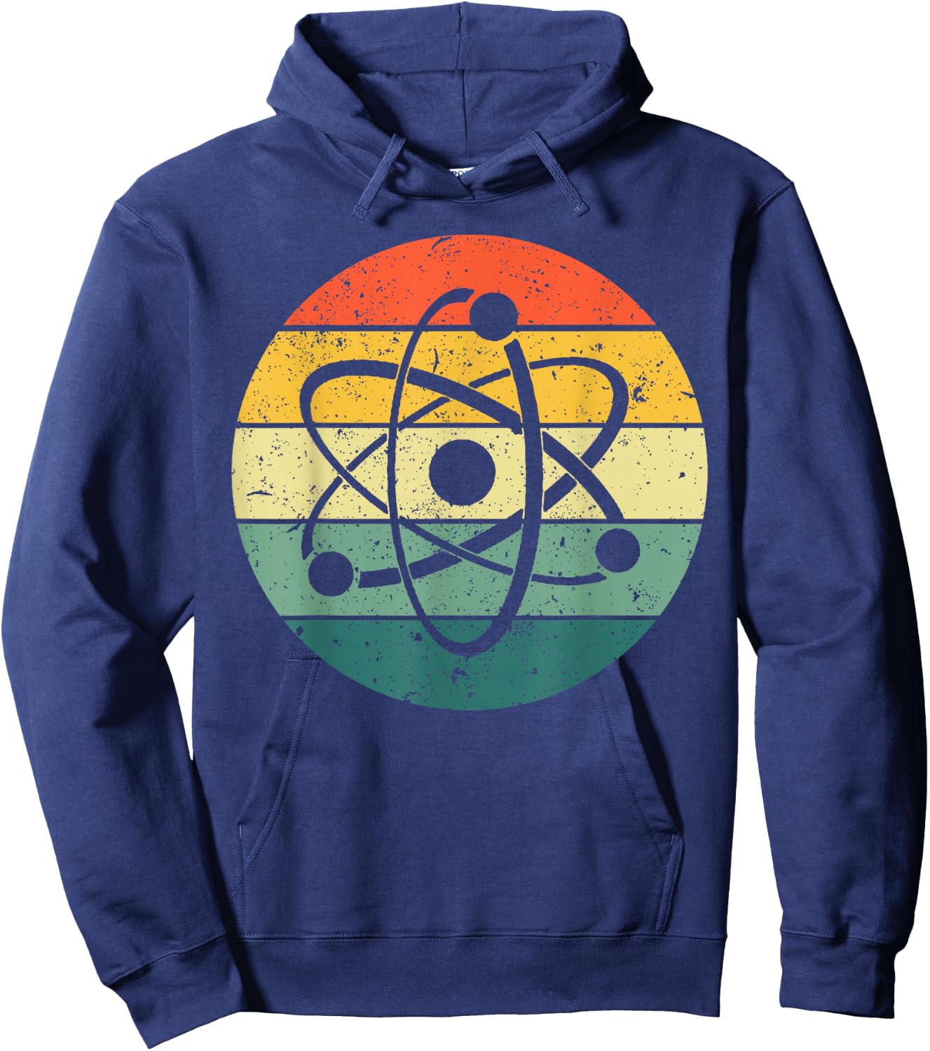Cool Atom Art Men Women Biology Physics Chemistry Teacher Hoodie - Hoodie | Navy
