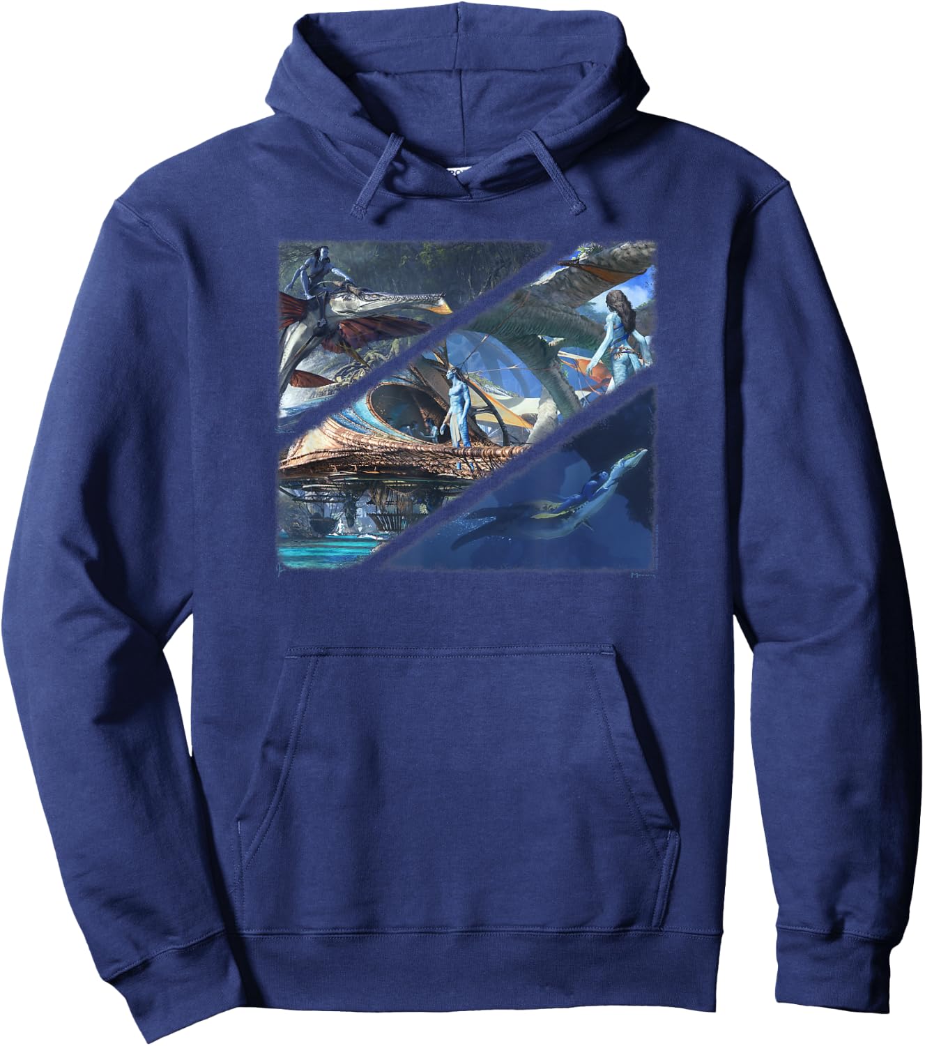 Art of Avatar Collection: Art of Avatar Collage Hoodie - Hoodie | Navy