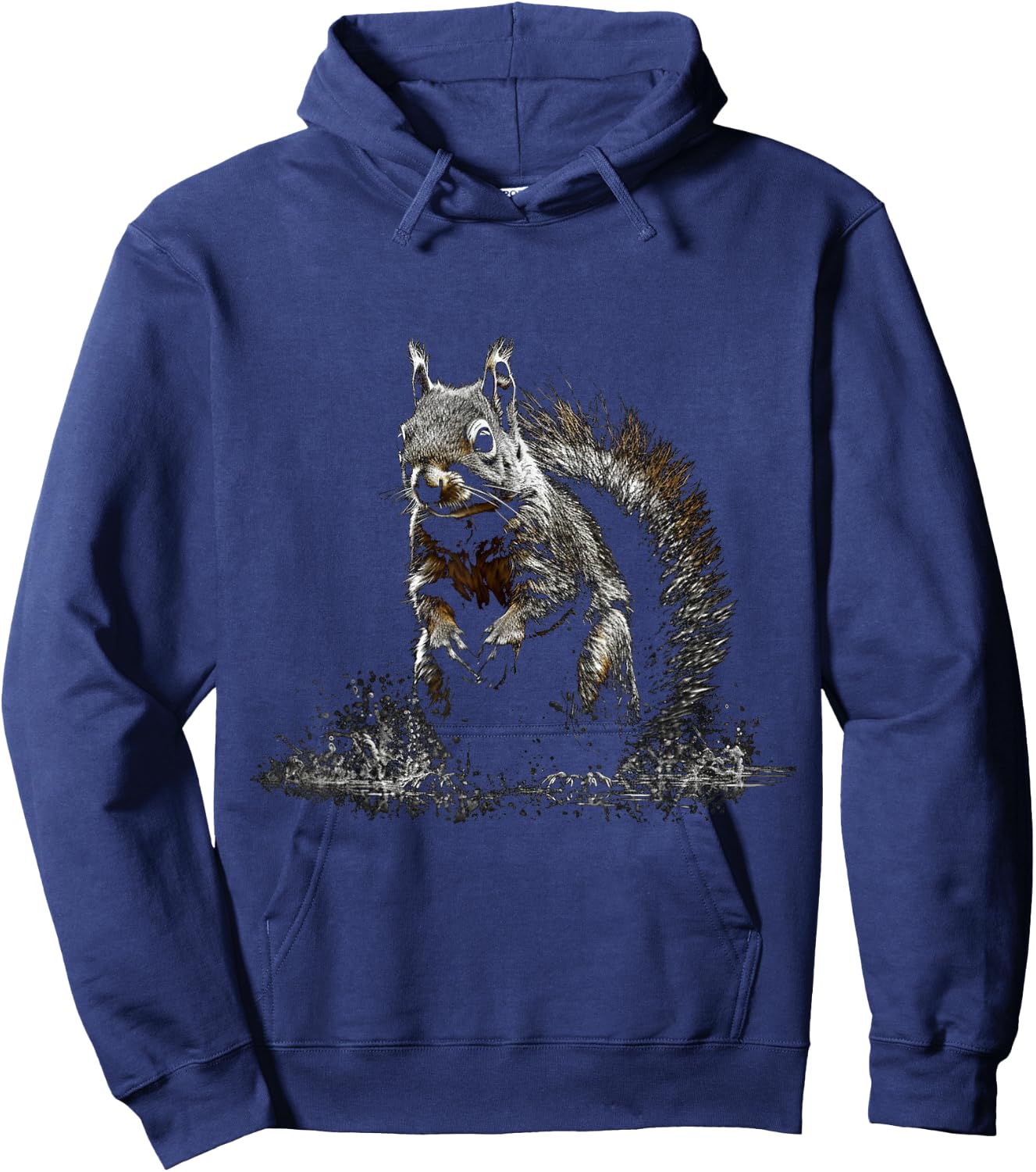 Squirrel Artwork - Animal Squirrel Hoodie - Hoodie | Navy