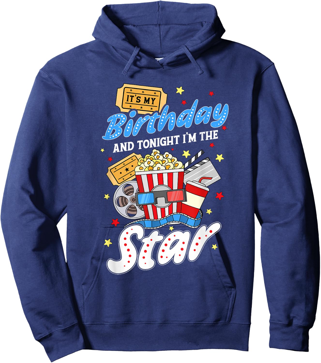 Family Movie Night Outfit Women Kids - Movie Lover Hoodie - Hoodie | Navy