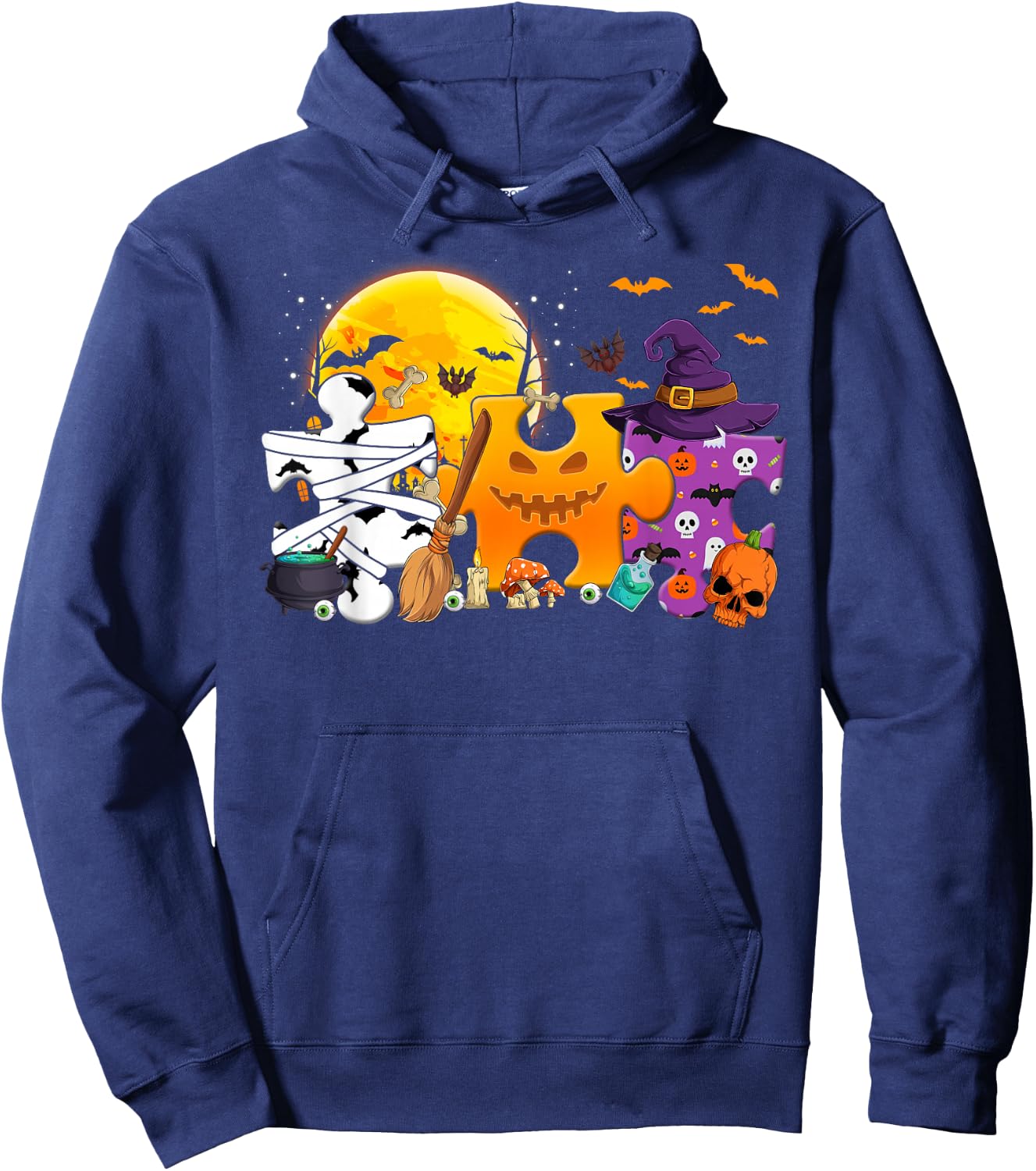 Autism Awareness Shirts Clearance - Funny Halloween Costume Hoodie - Hoodie | Navy