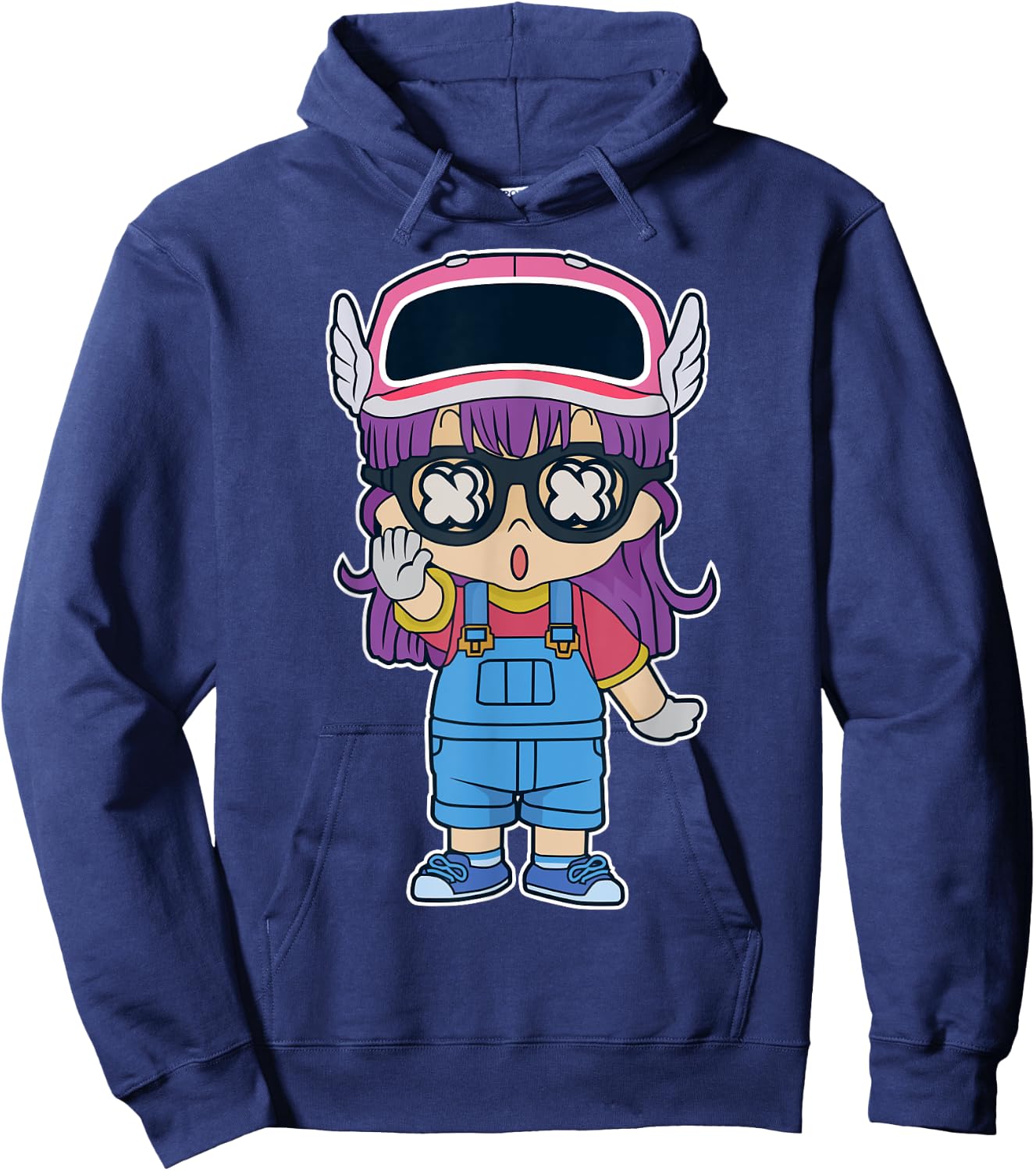 Funny Arale Cartoons Hoodie - Hoodie | Navy
