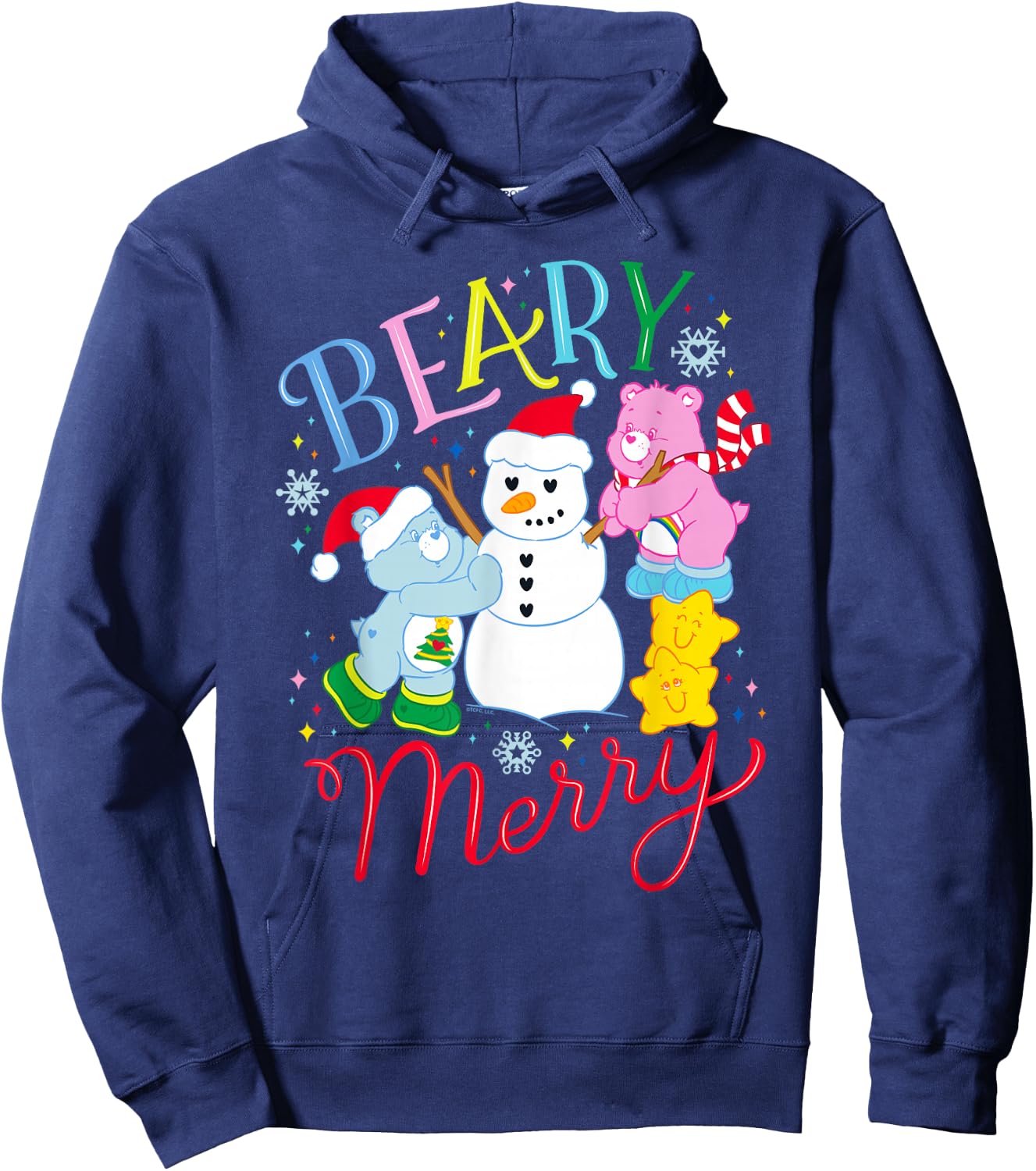 Care Bears Beary Merry with Cheer Bear and Christmas Wishes Hoodie - Hoodie | Navy