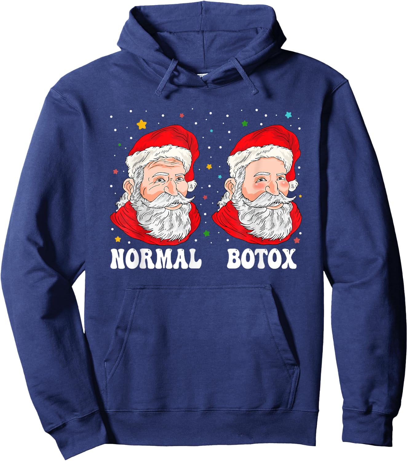 Botox Humor Santa Plastic Surgeon Botox Christmas Hoodie - Hoodie | Navy