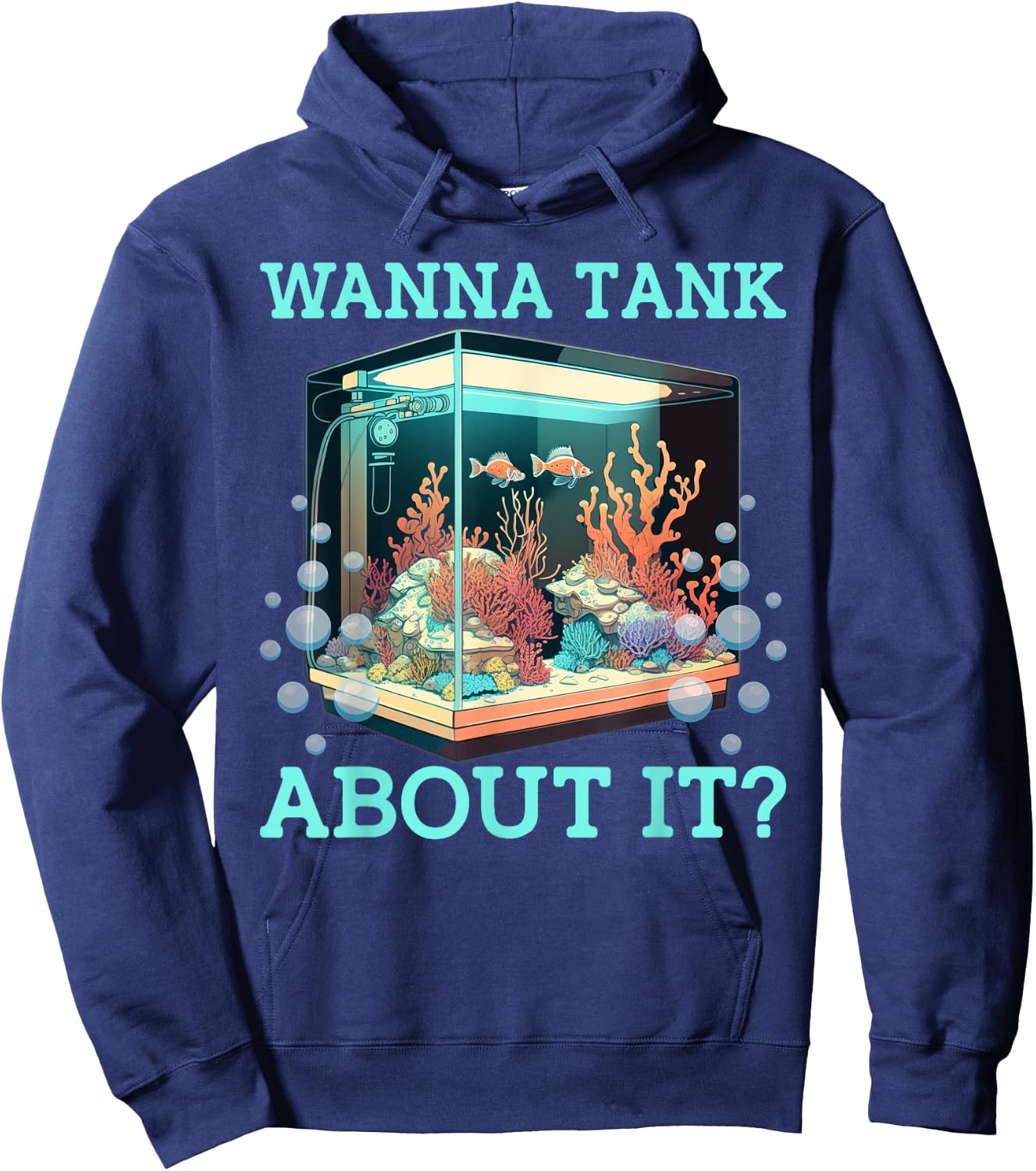 Aquarium Aquarist FishKeeper Reefers Keeper Tank Cleaning Hoodie - Hoodie | Navy