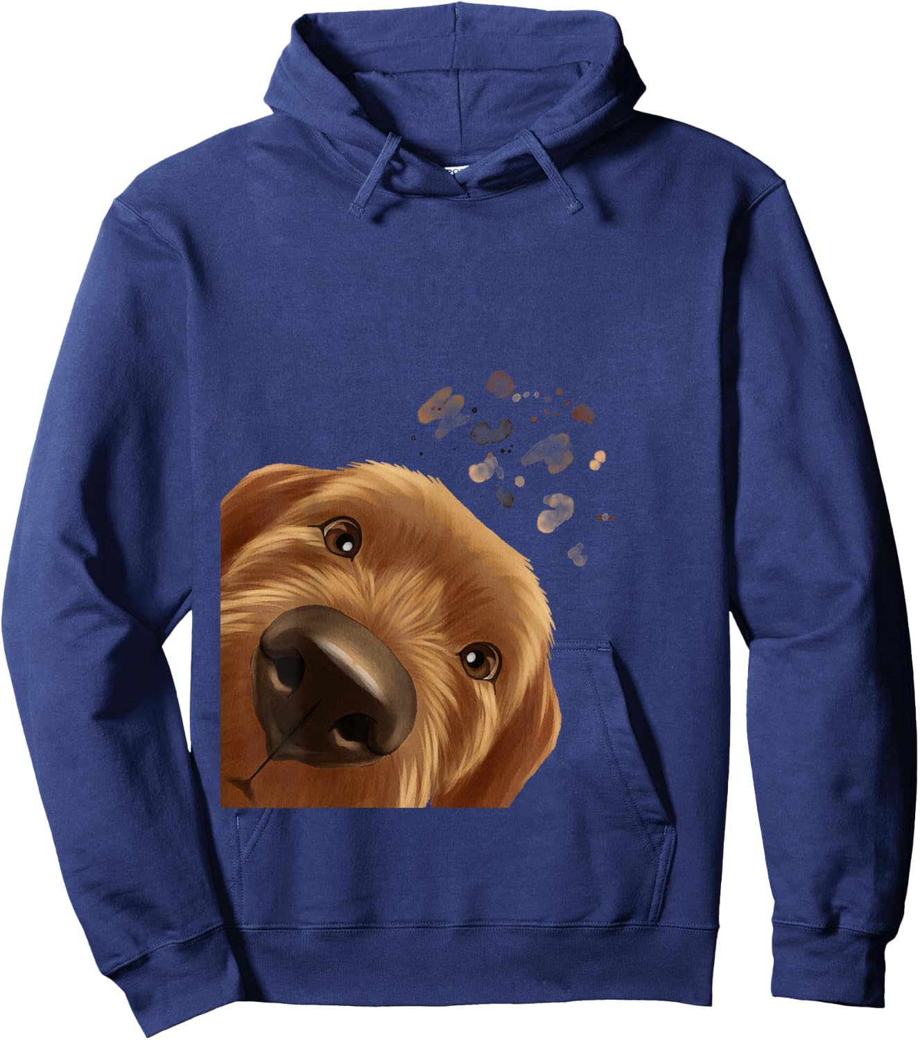 Funny Curious Dog Basset fauve de Bretagne Women Kids Hoodie - Hoodie | Navy