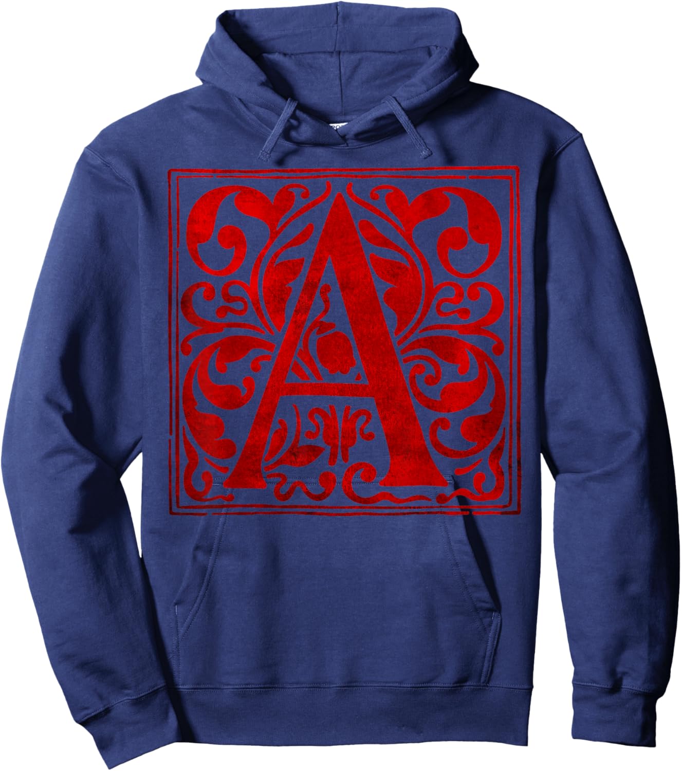 Scarlett Letter Beautiful Illuminated A Literary Hoodie - Hoodie | Navy