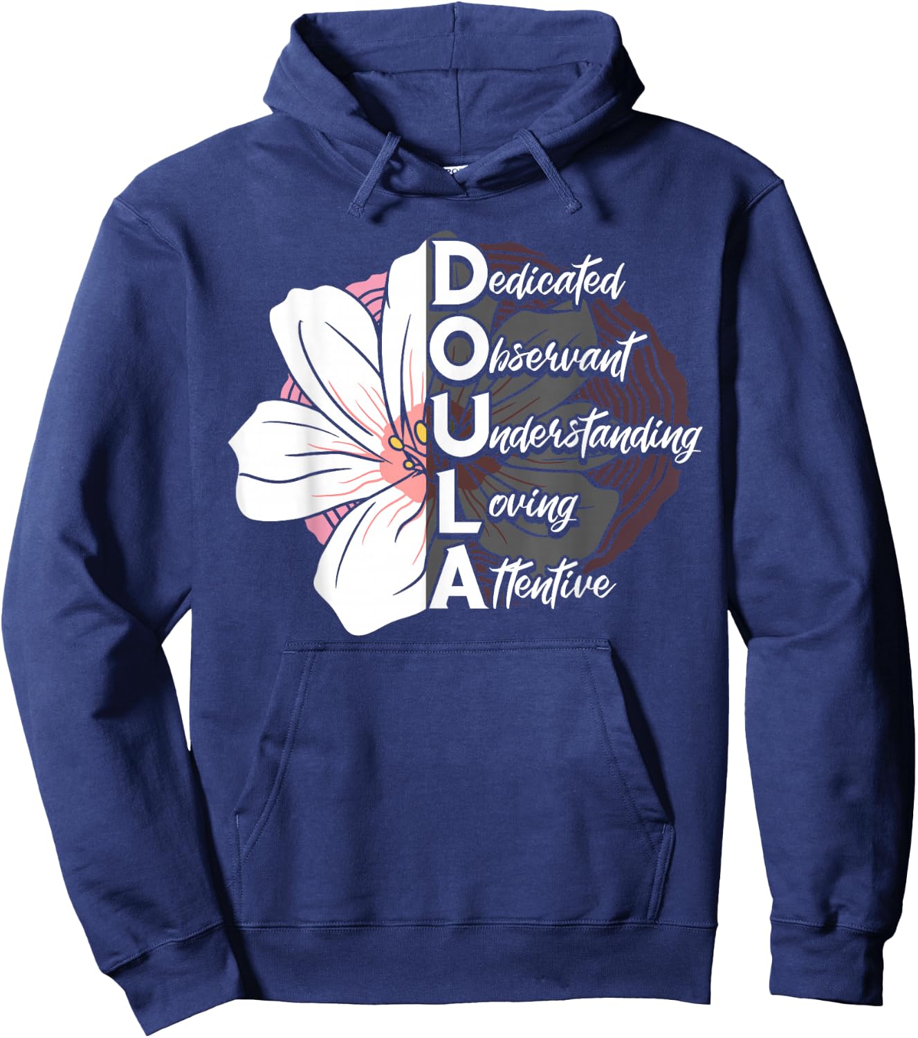 Doula Birth Companion Childbirth Coach Post-Birth Supporter Hoodie - Hoodie | Navy