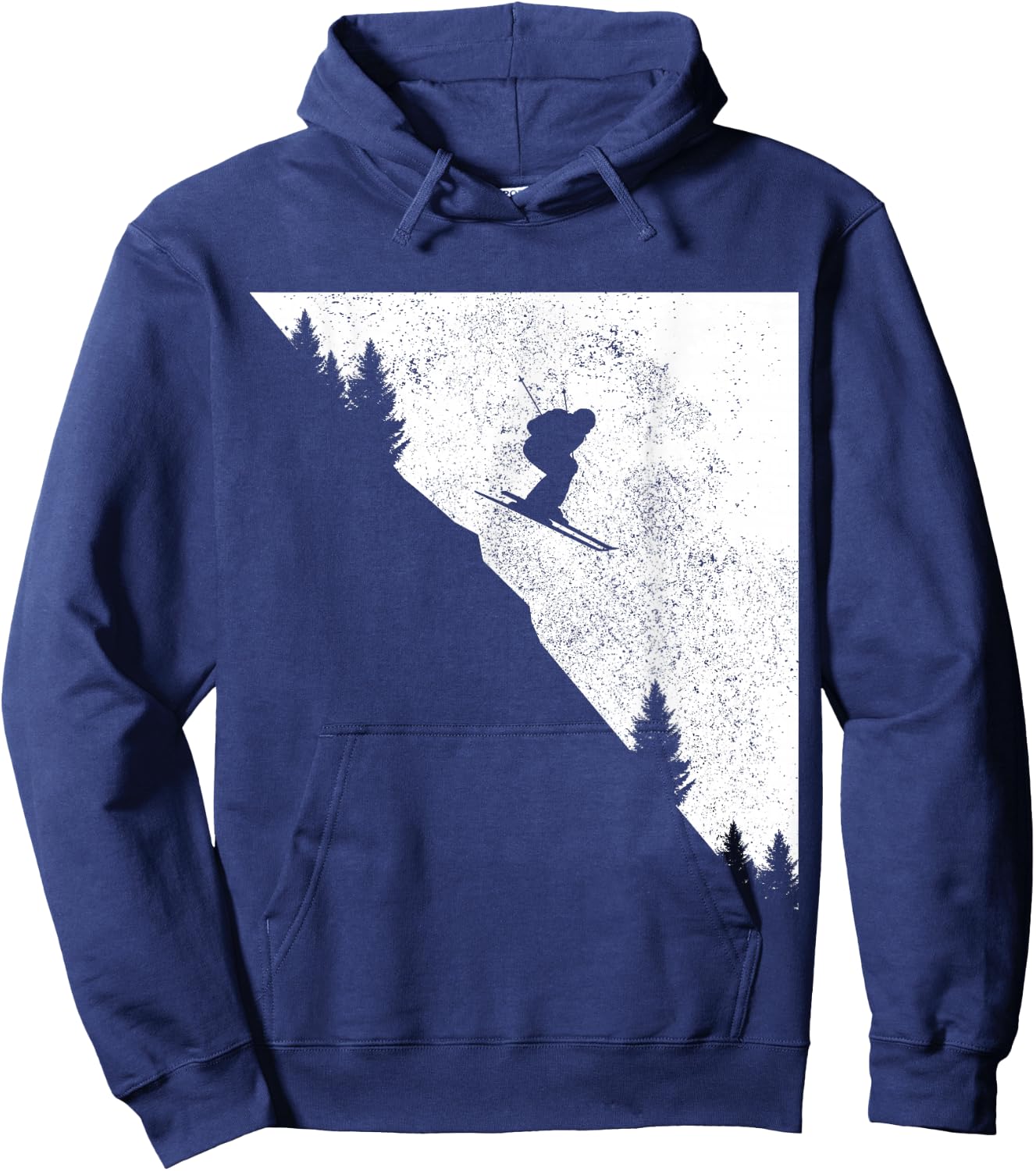 Ski Downhill Skiing Freeski Winter Sports Skiers Hoodie - Hoodie | Navy