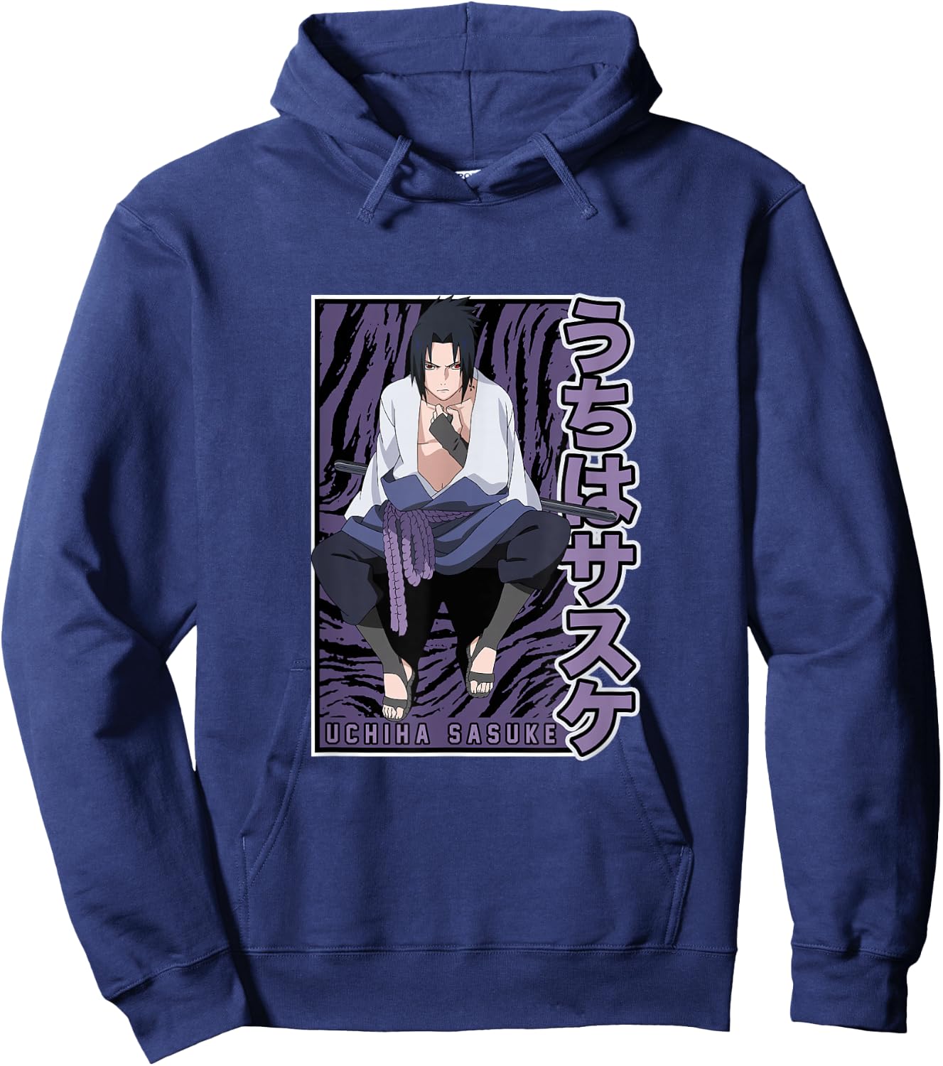 Naruto Shippuden Sasuke Uchiha Hoodie - Hoodie | Navy