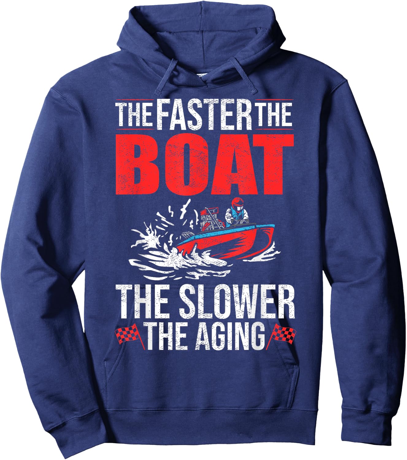Drag Boating Boat Driver Racer Boat Rider Drag Boat Racing Hoodie - Hoodie | Navy