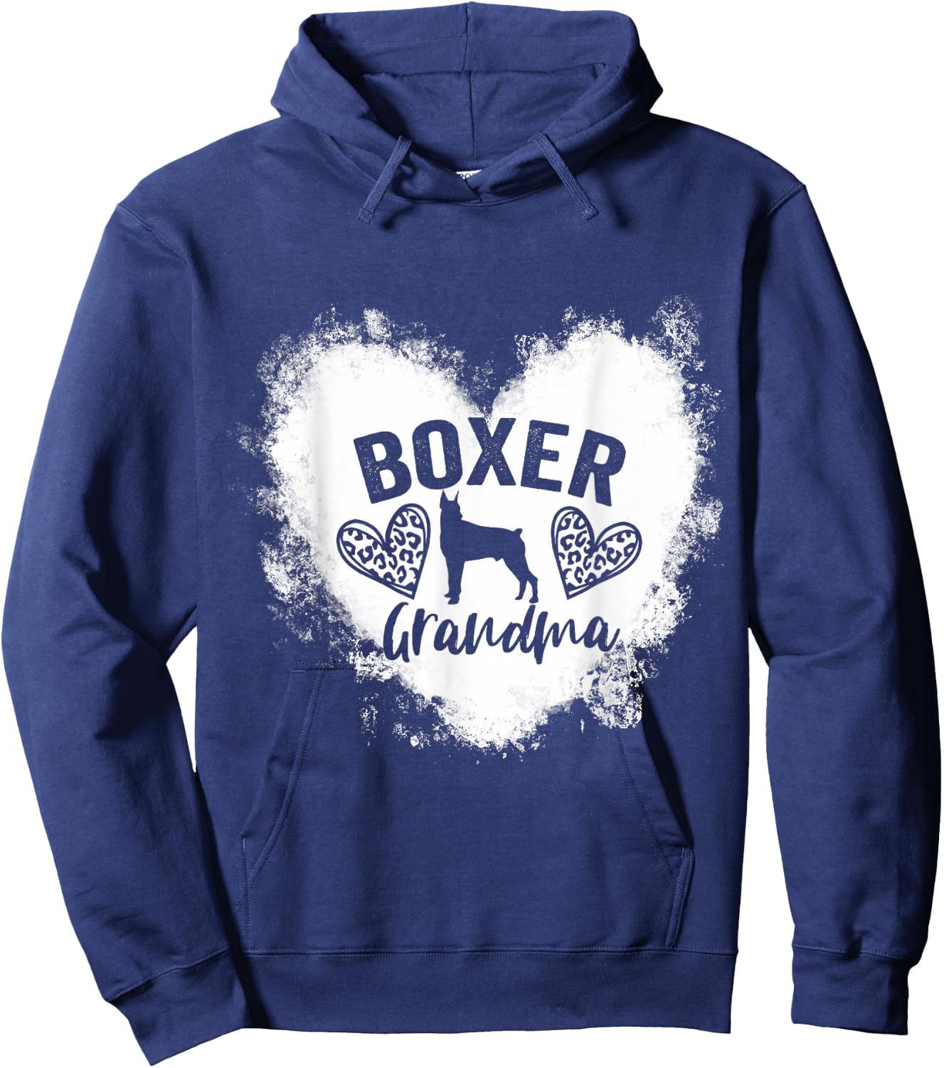 Boxer Grandma Boxer Nana Boxer Dog Lover Hoodie - Hoodie | Navy