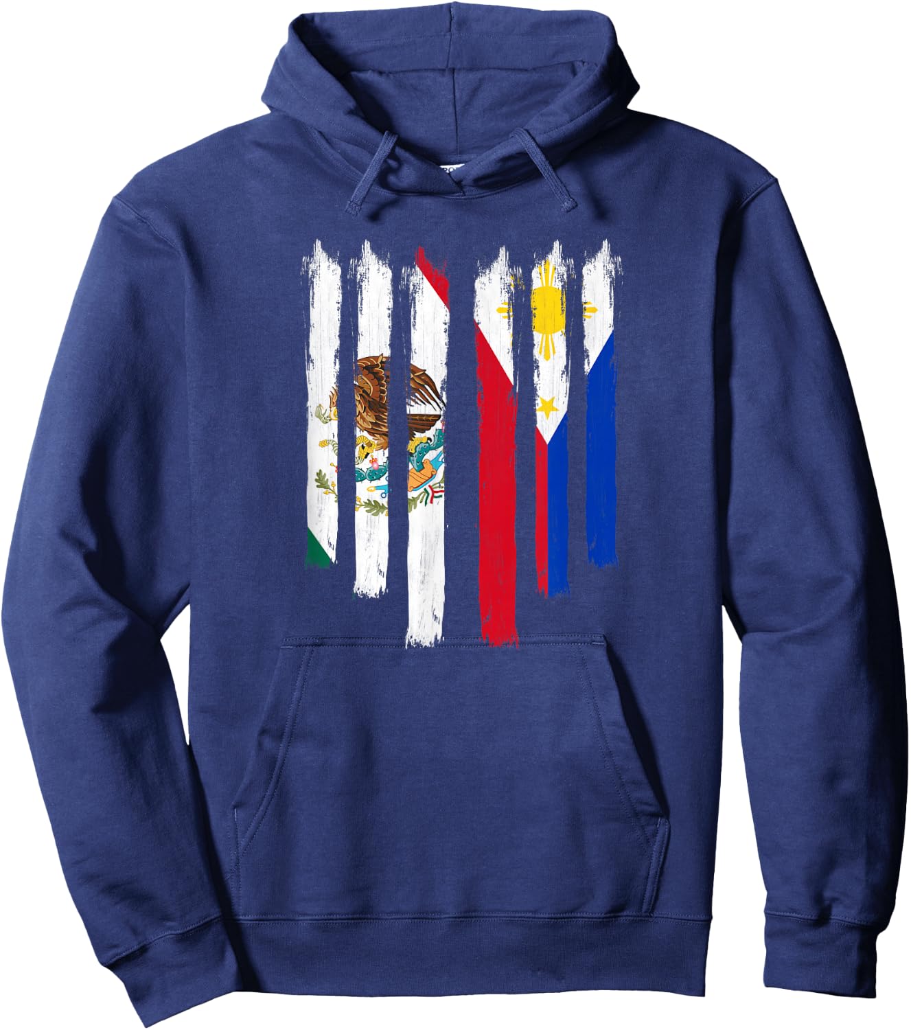 Philippines Mexico Filipino Proud Mexipino Mexican Flag Hoodie - Hoodie | Navy