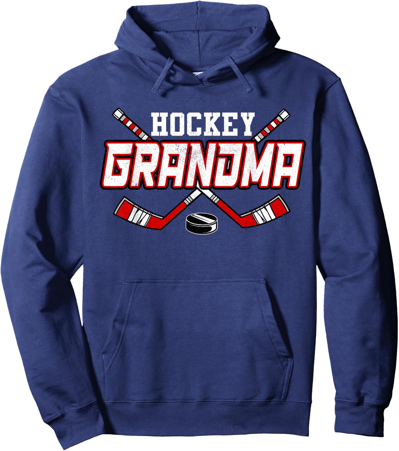 Hockey Grandma Shirts Mama Mother's Day Vintage Hoodie - Hoodie | Navy
