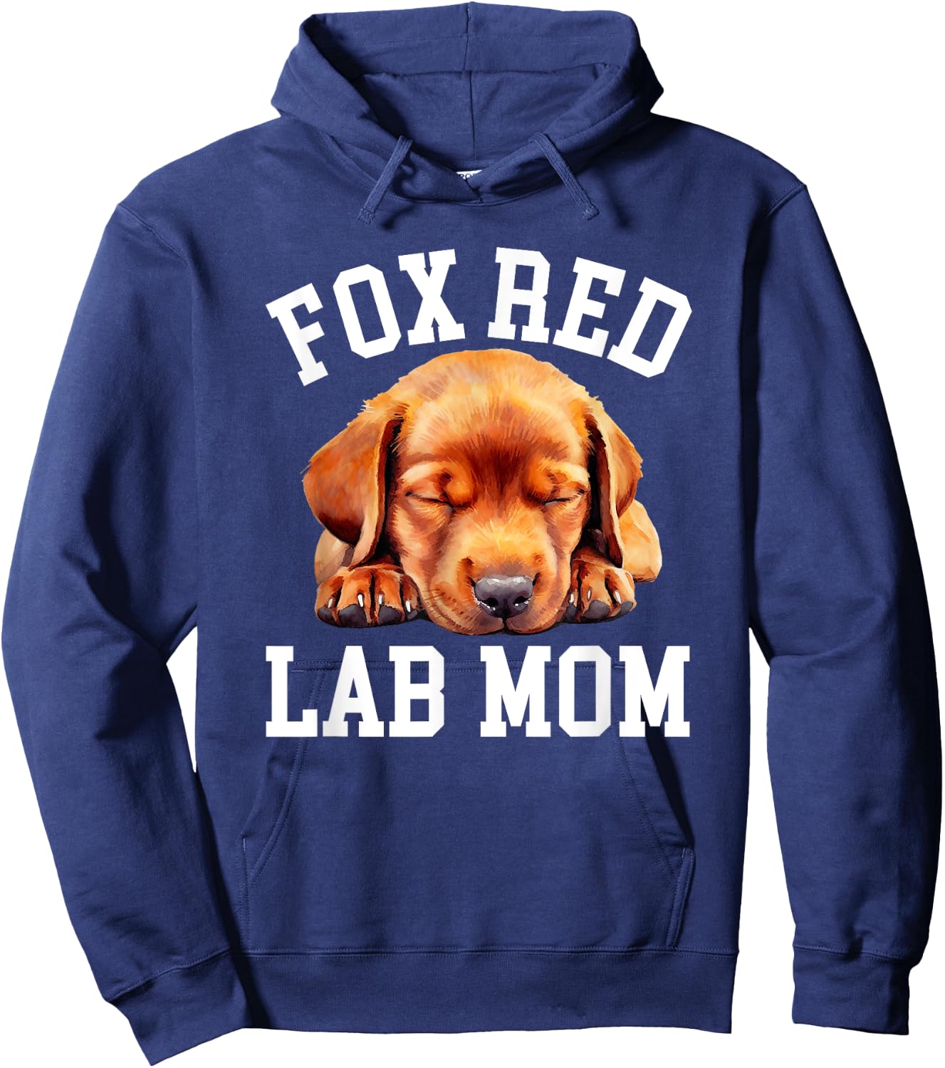 Fox Red Lab Mom Women Labrador Retriever Hoodie - Hoodie | Navy