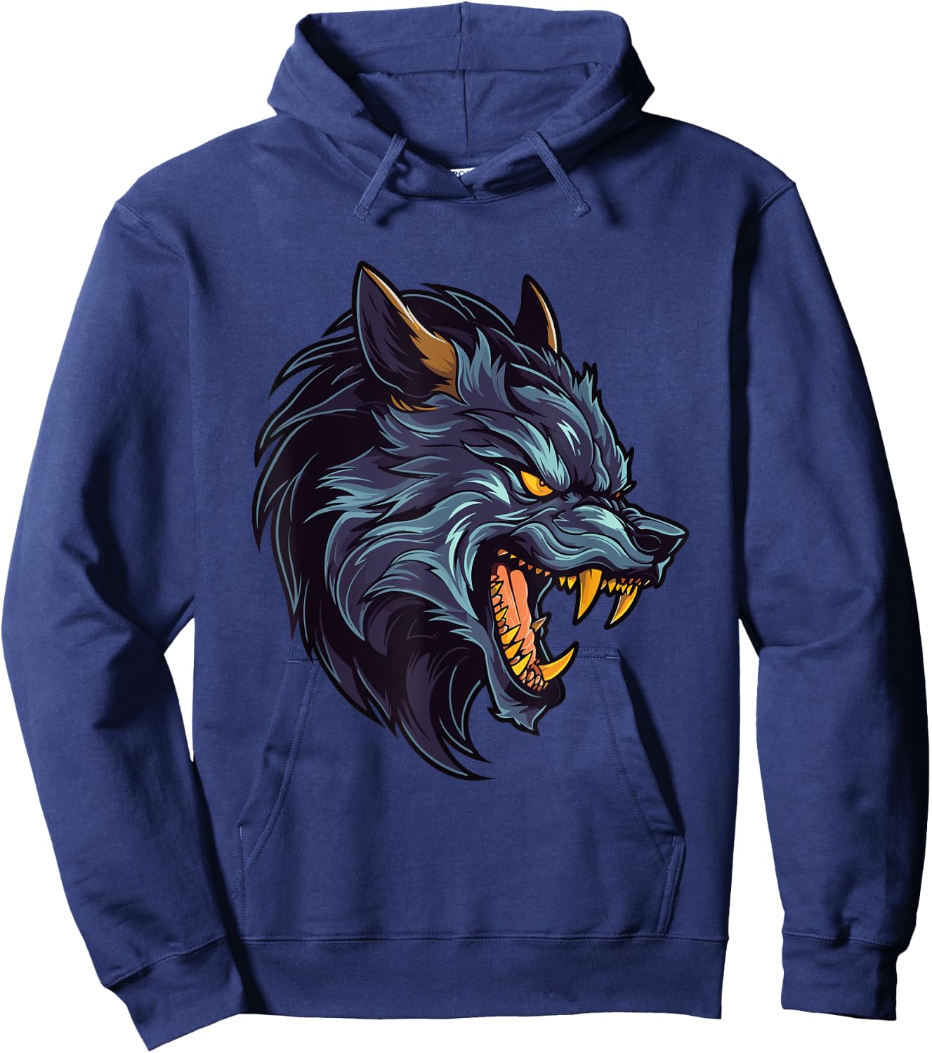 Werewolf Design Scary Halloween Hoodie - Hoodie | Navy
