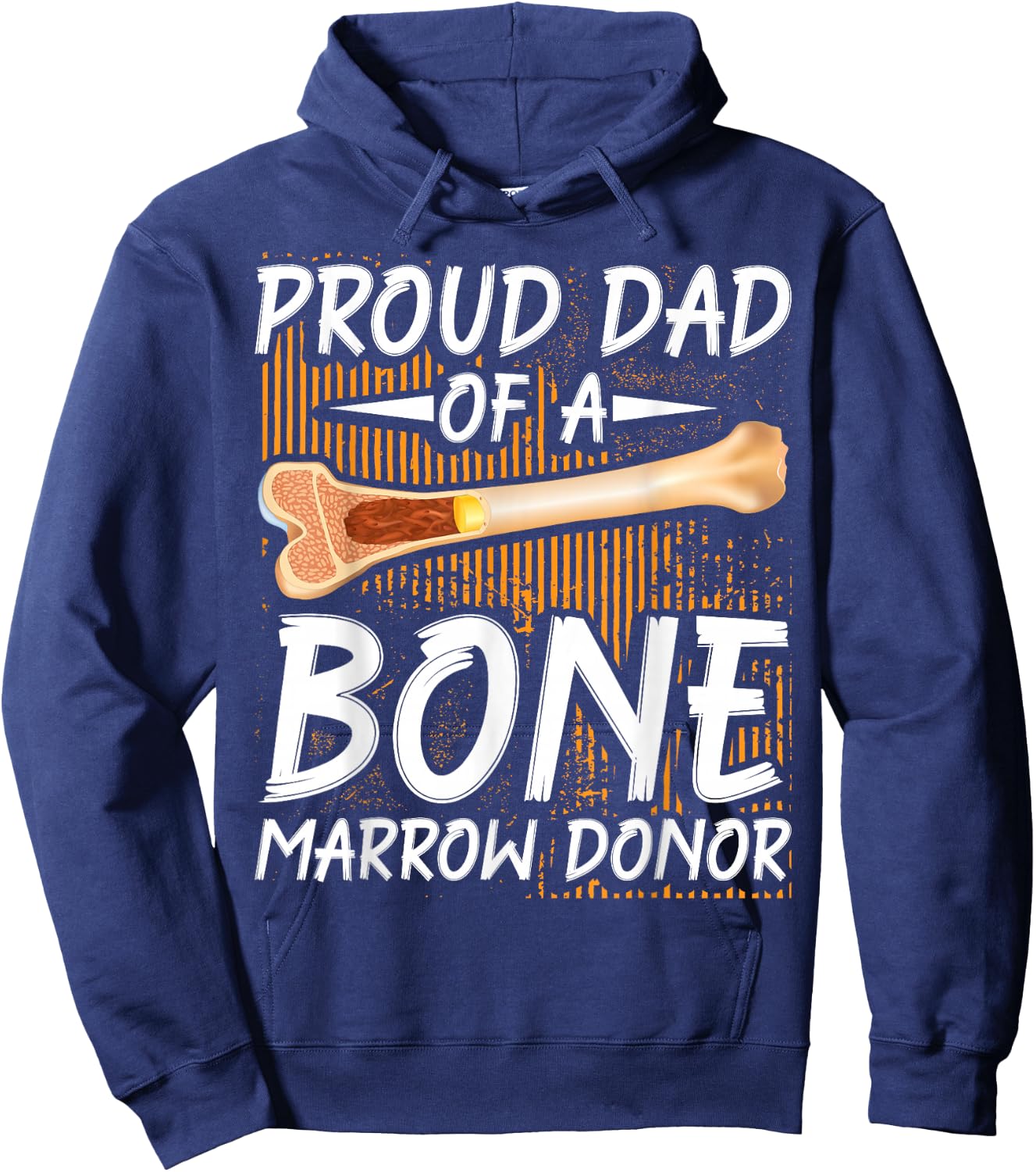 Bone Marrow Transplant Warrior Bone Marrow Donor Hoodie - Hoodie | Navy